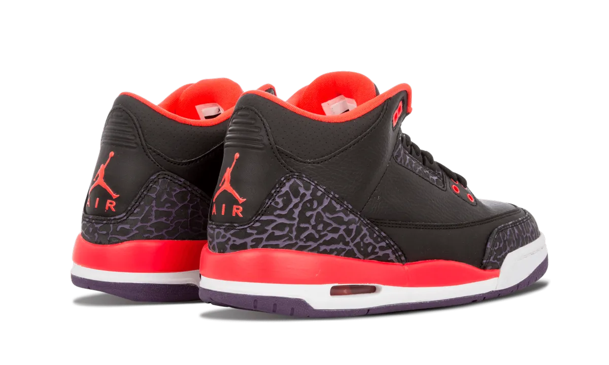 Air Jordan 3 Retro GS "Crimson" jordan school kids shoes