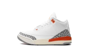 Air Jordan 3 Retro PS "GEORGIA PEACH" Jordan Pre School shoes