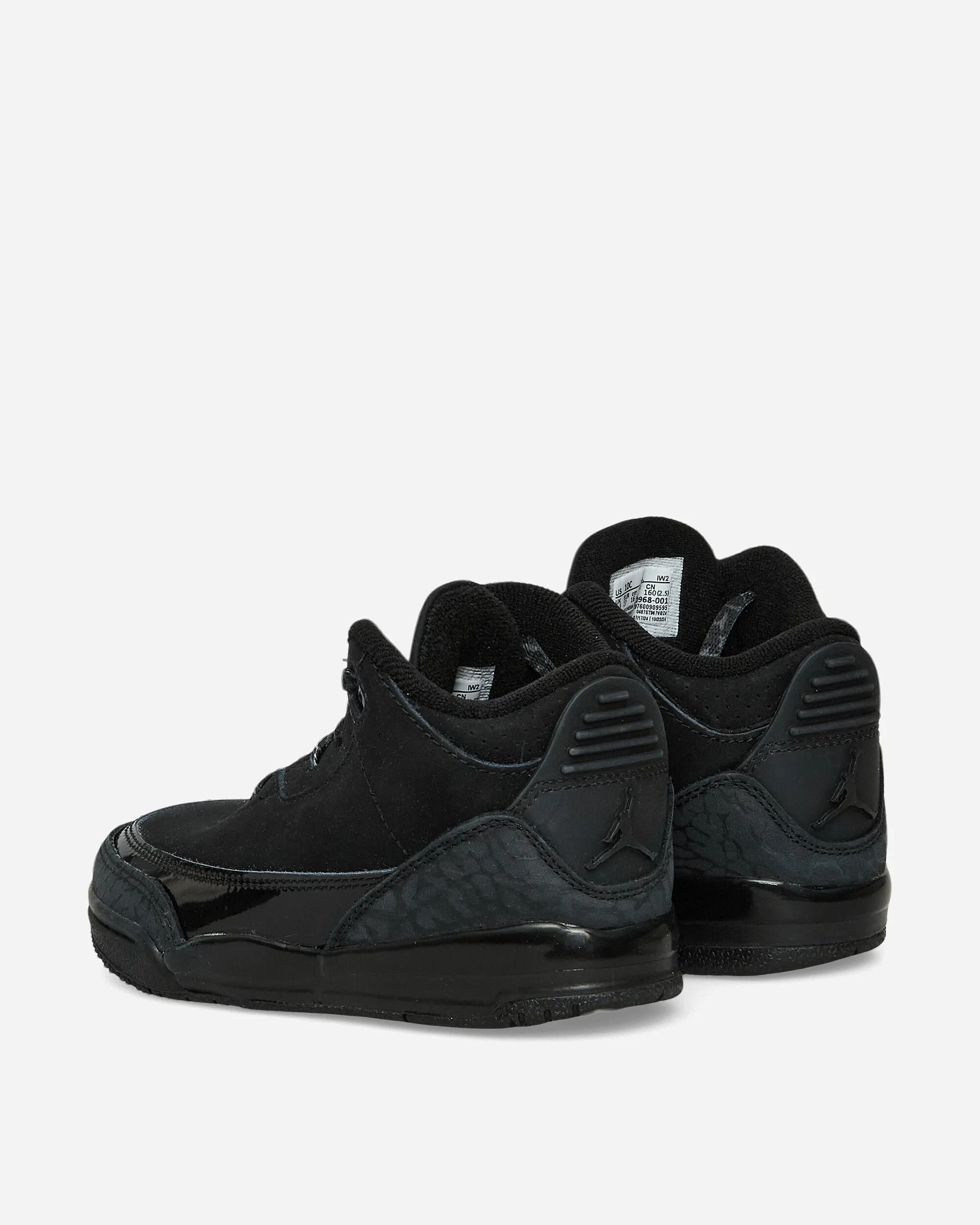 Air Jordan 3 (TD) Sneakers Black Cat Flexible Shoes