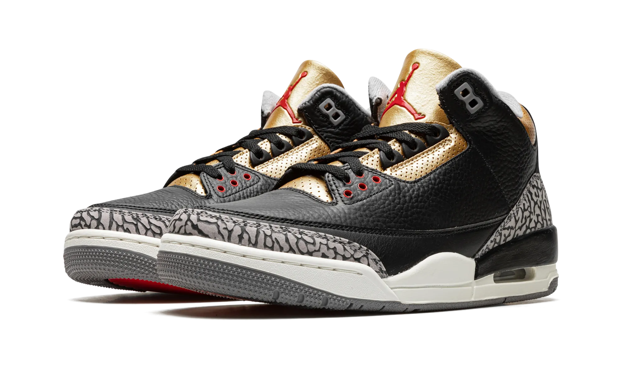 AIR JORDAN 3 WMNS "Black Cement Gold" jordan classic womens shoes