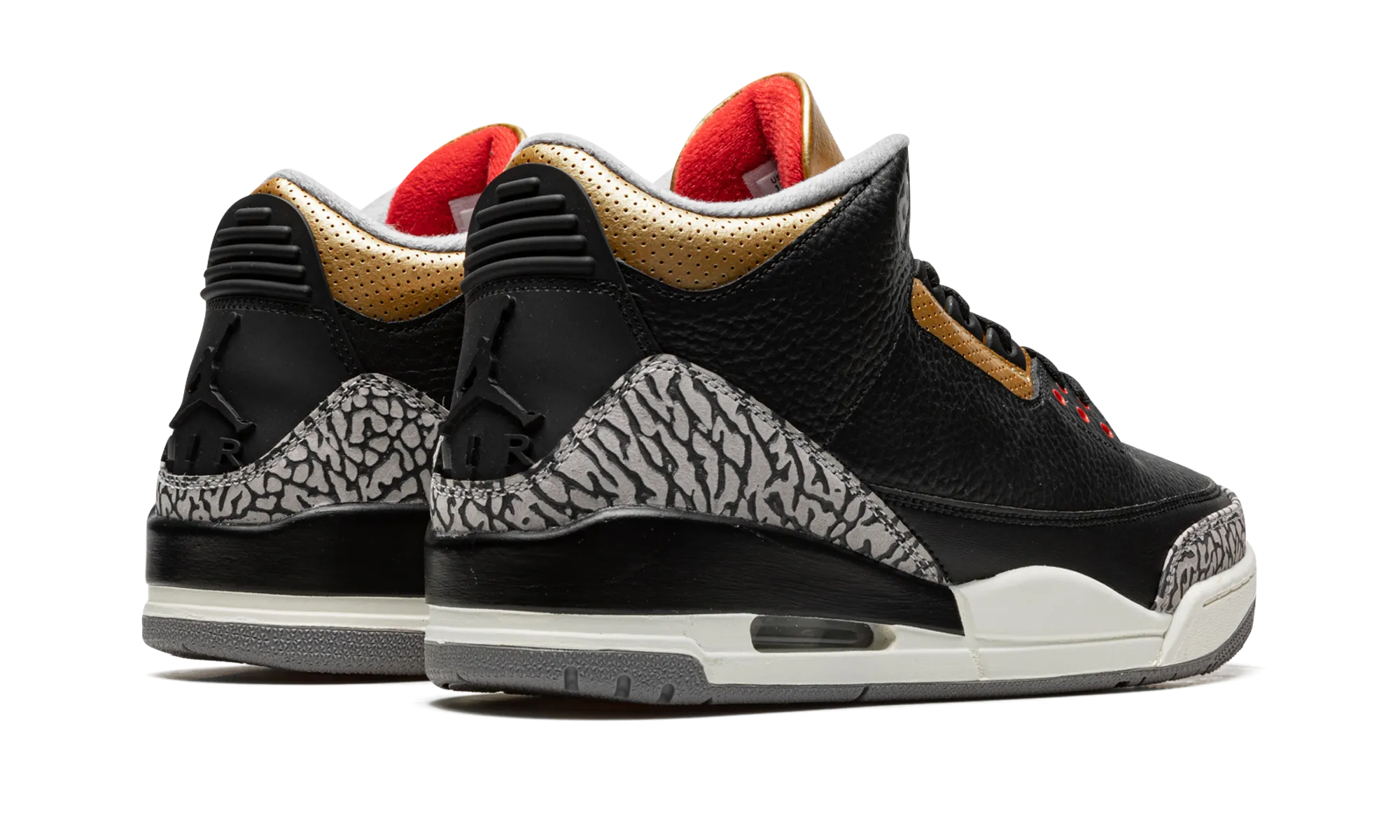 AIR JORDAN 3 WMNS "Black Cement Gold" jordan classic womens shoes