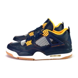 Air Jordan 4 retro "Dunk From Above" Midnight Navy Metallic Gold White Nike Dunk sneakers with classic silhouette
