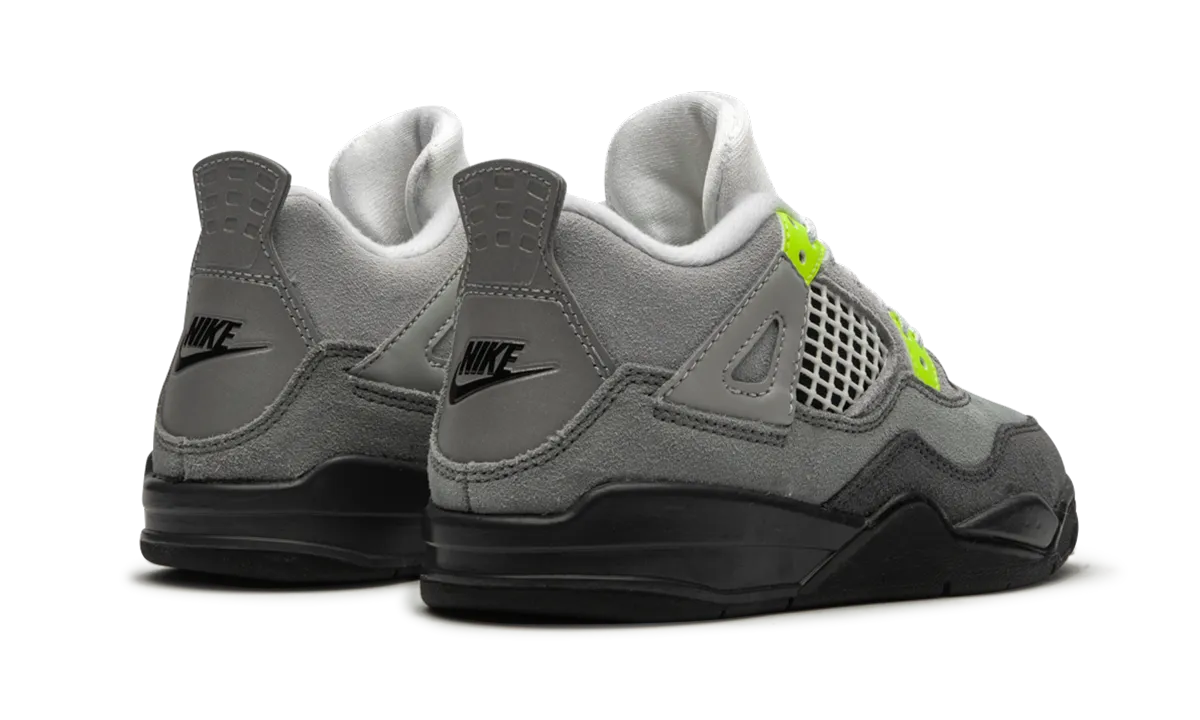 Air Jordan 4 Retro SE PS "Neon" jordan preschool kids shoes