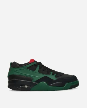 Air Jordan 4 RM Sneakers Black / Gorge Green / Varsity Red Nike breathable sports sneakers for comfort