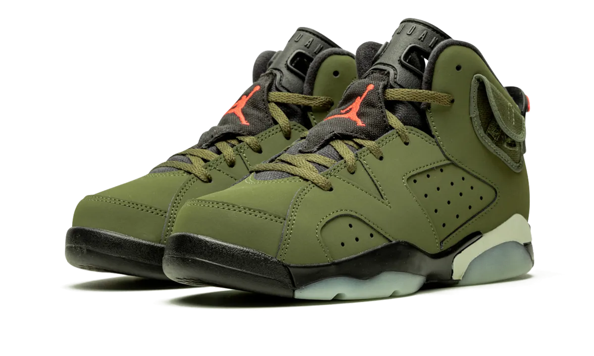 Air Jordan 6 PS "Cactus Jack - Travis Scott" jordan preschool kids shoes