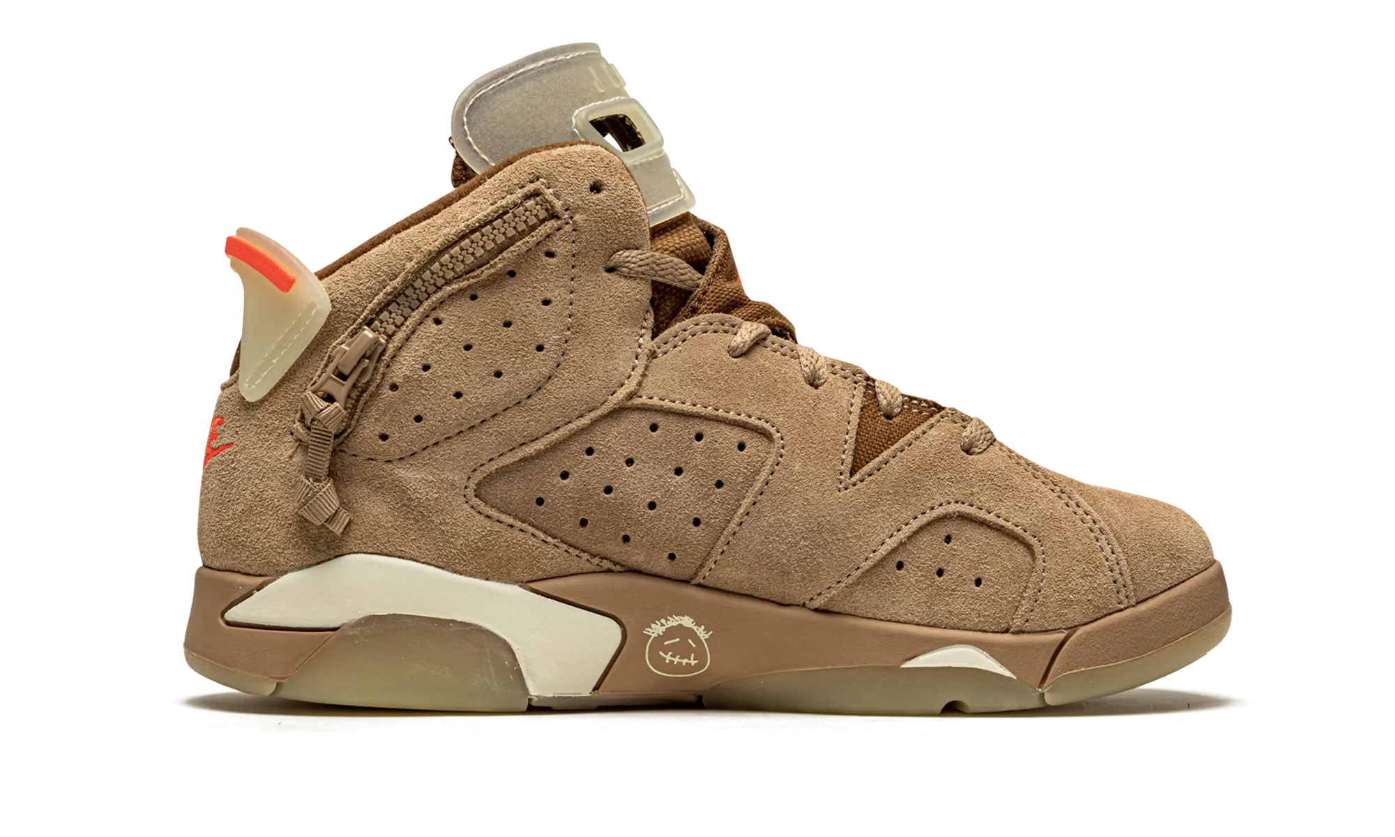 Air Jordan 6 Retro PS "Travis Scott - British Khaki" jordan preschool kids shoes