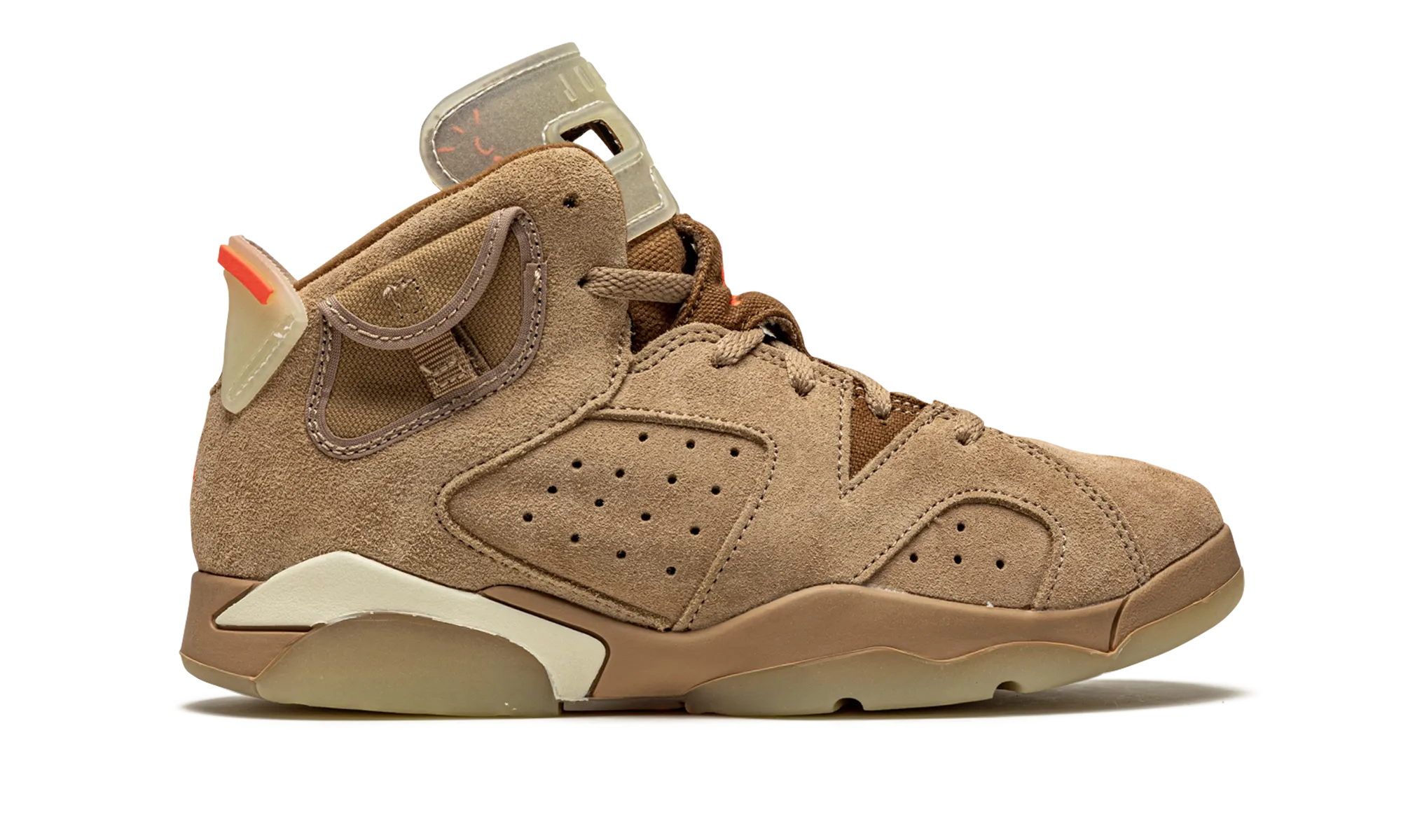 Air Jordan 6 Retro PS "Travis Scott - British Khaki" jordan preschool kids shoes