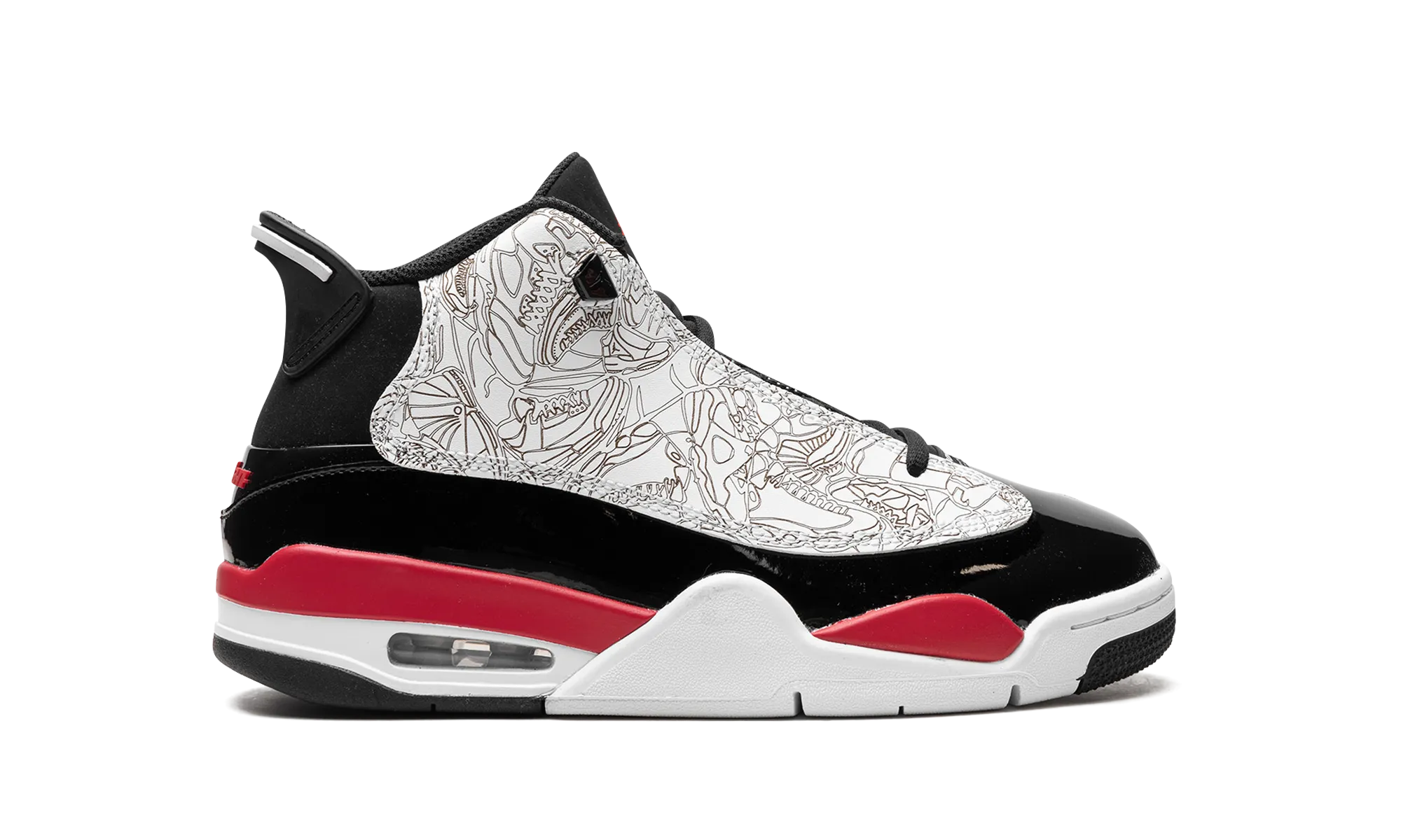 Air Jordan Dub Zero GS "White / Fire Red" jordan school kids shoes