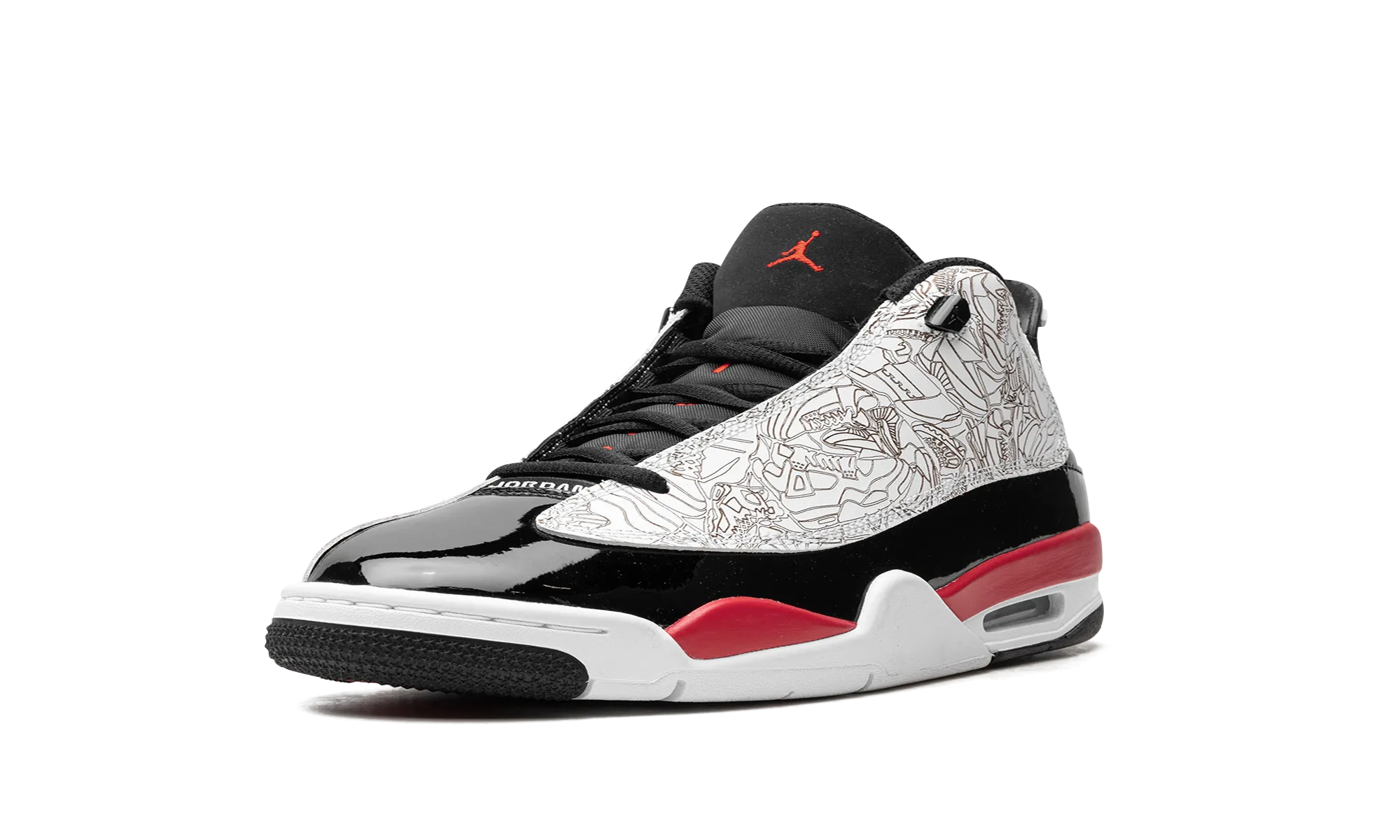 Air Jordan Dub Zero GS "White / Fire Red" jordan school kids shoes