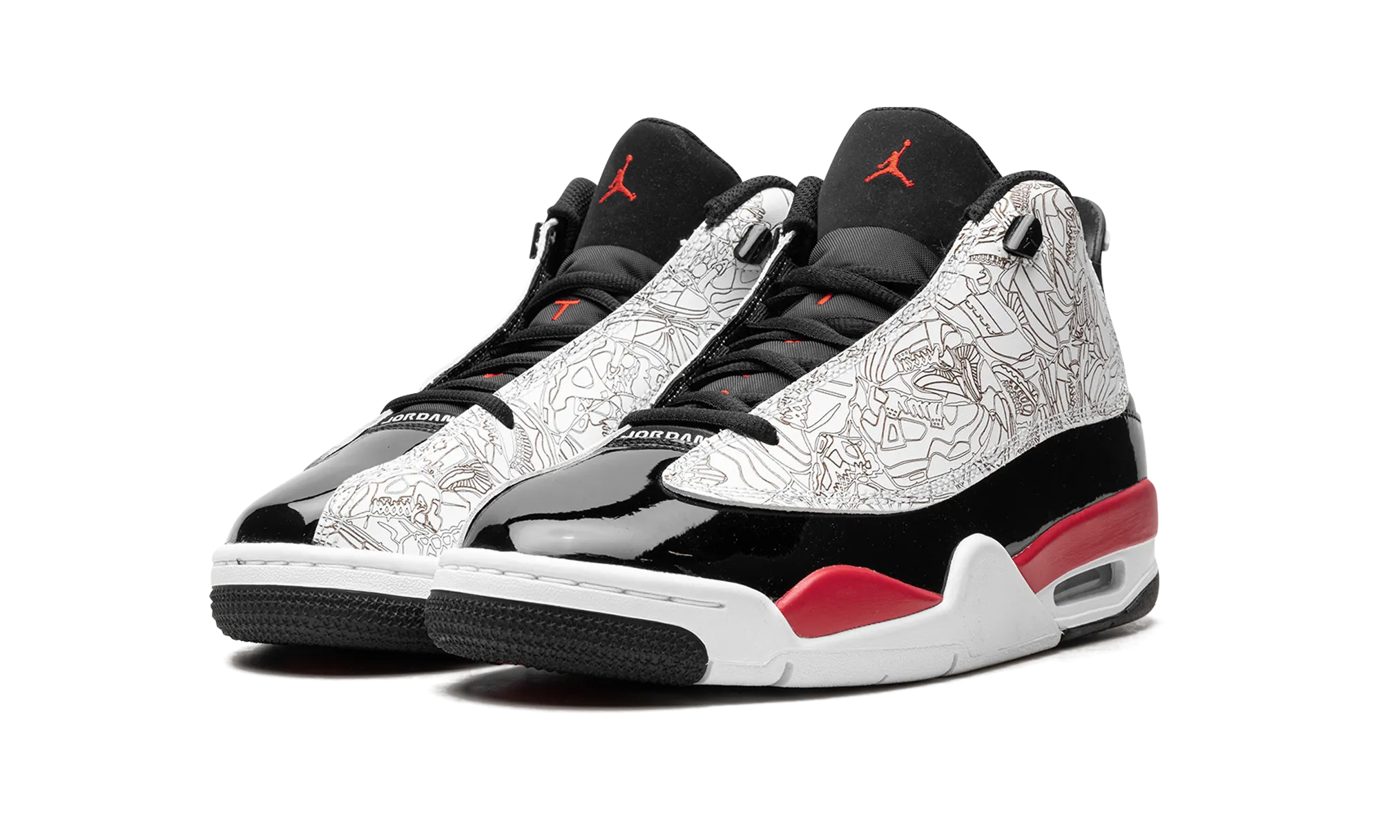 Air Jordan Dub Zero GS "White / Fire Red" jordan school kids shoes