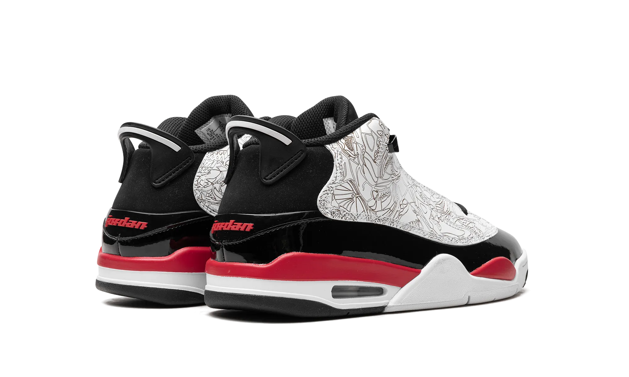 Air Jordan Dub Zero GS "White / Fire Red" jordan school kids shoes