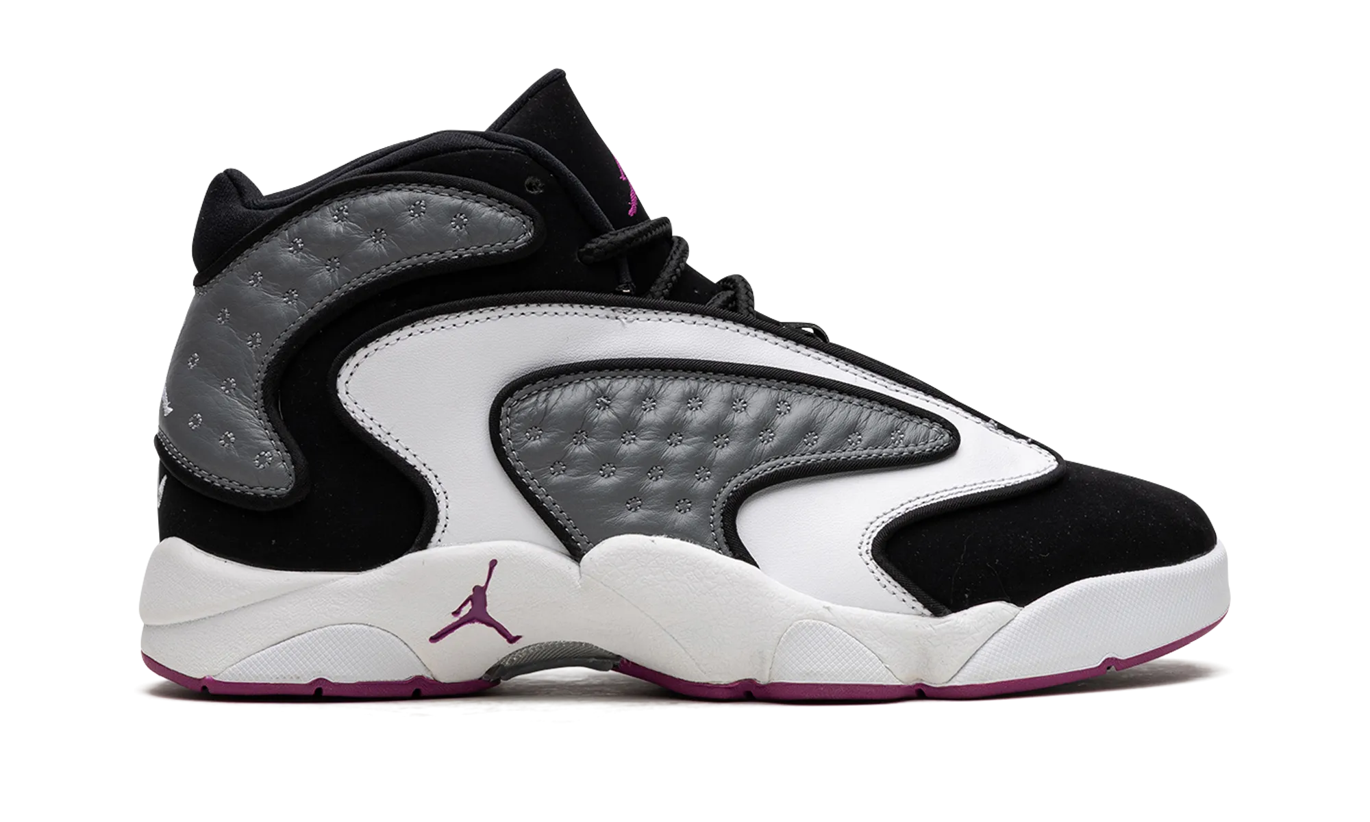 Air Jordan OG WMNS "Black / White / Laser Fuchsia" jordan womens sporty sneakers