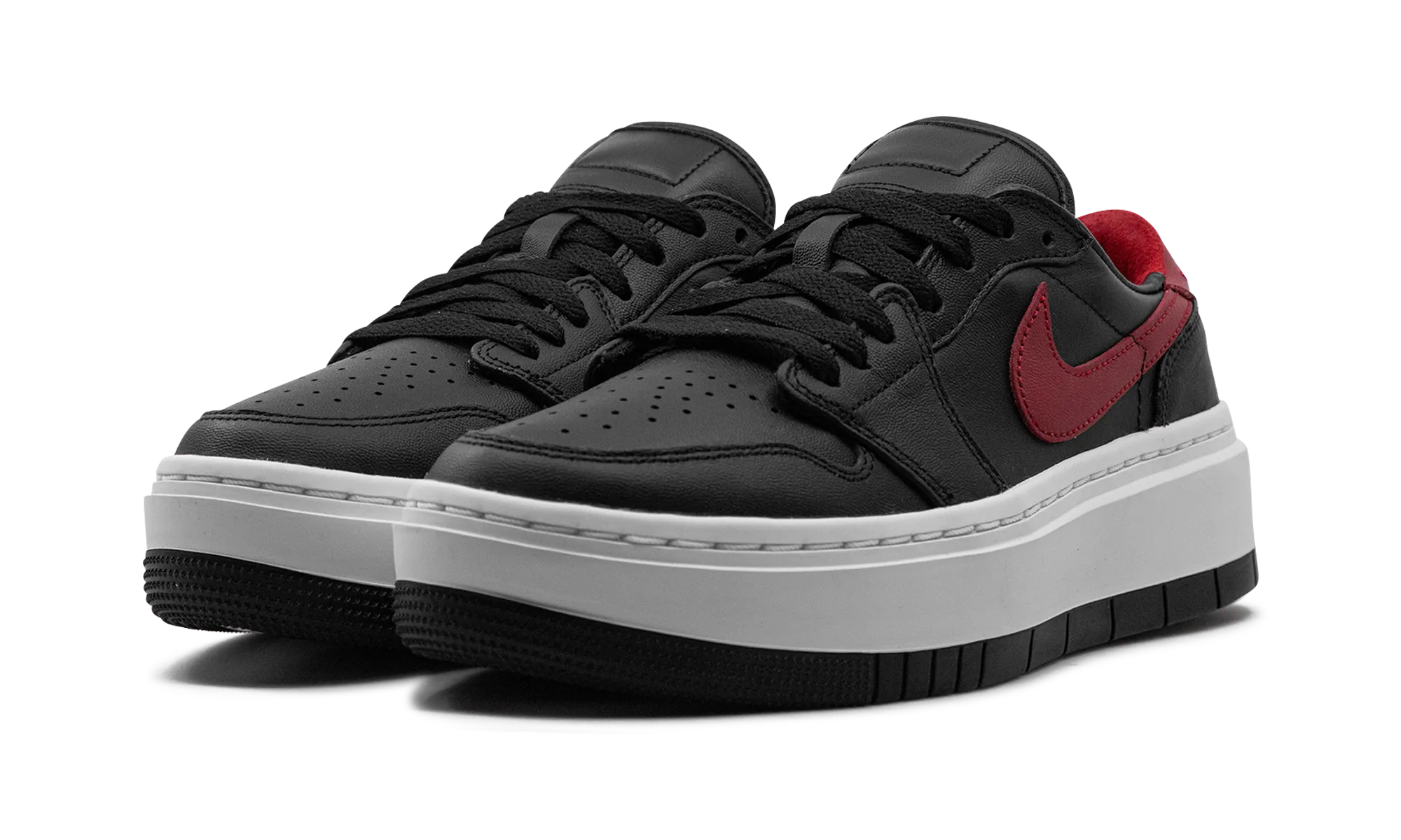 Air Jordan Retro 1 Elevate Low WMNS "Black Gym Red White" jordan womens sporty sneakers