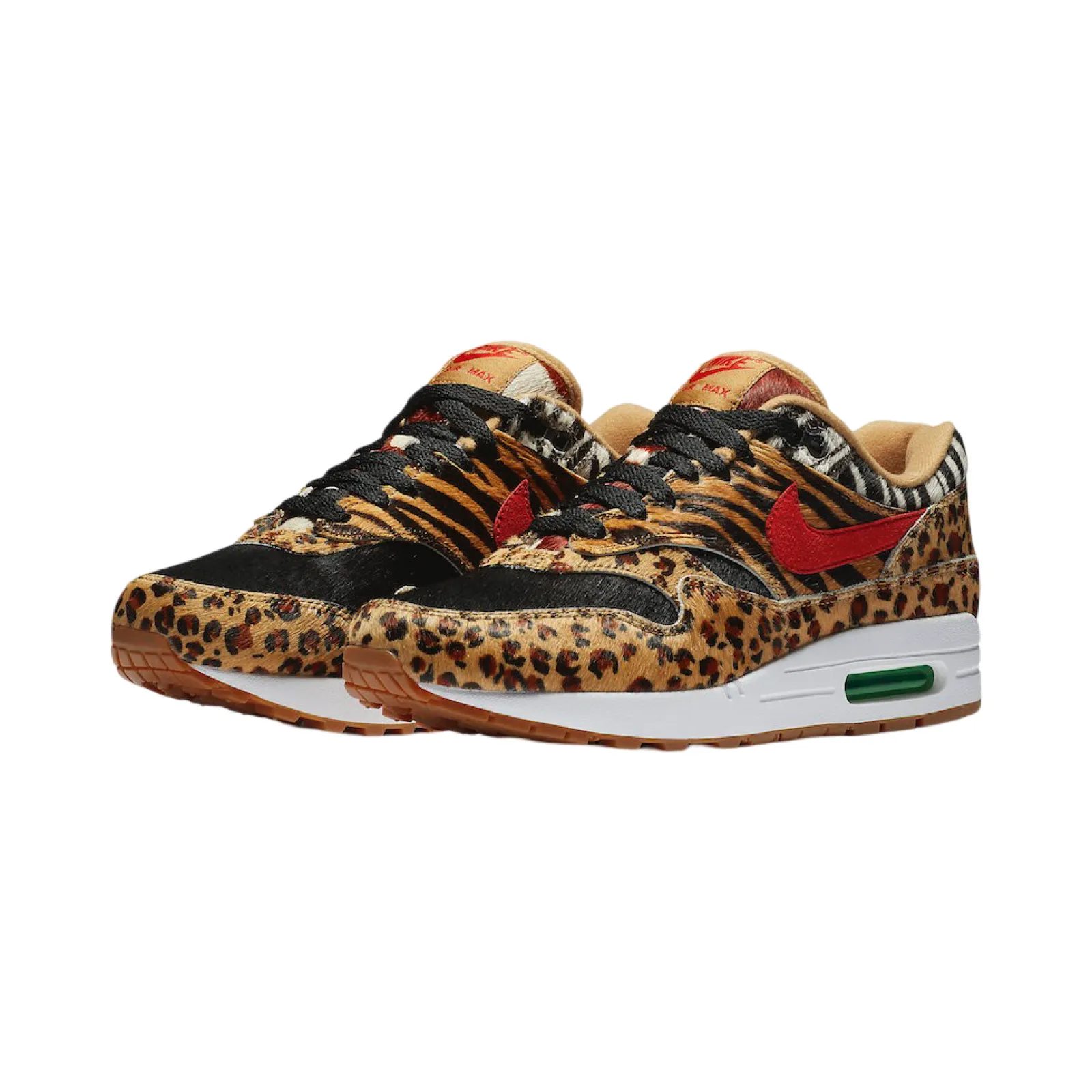 Air Max 1 'Atmos Animal Pack 2.0' Wheat Sport Red Bison Pro Swing Golf Shoes