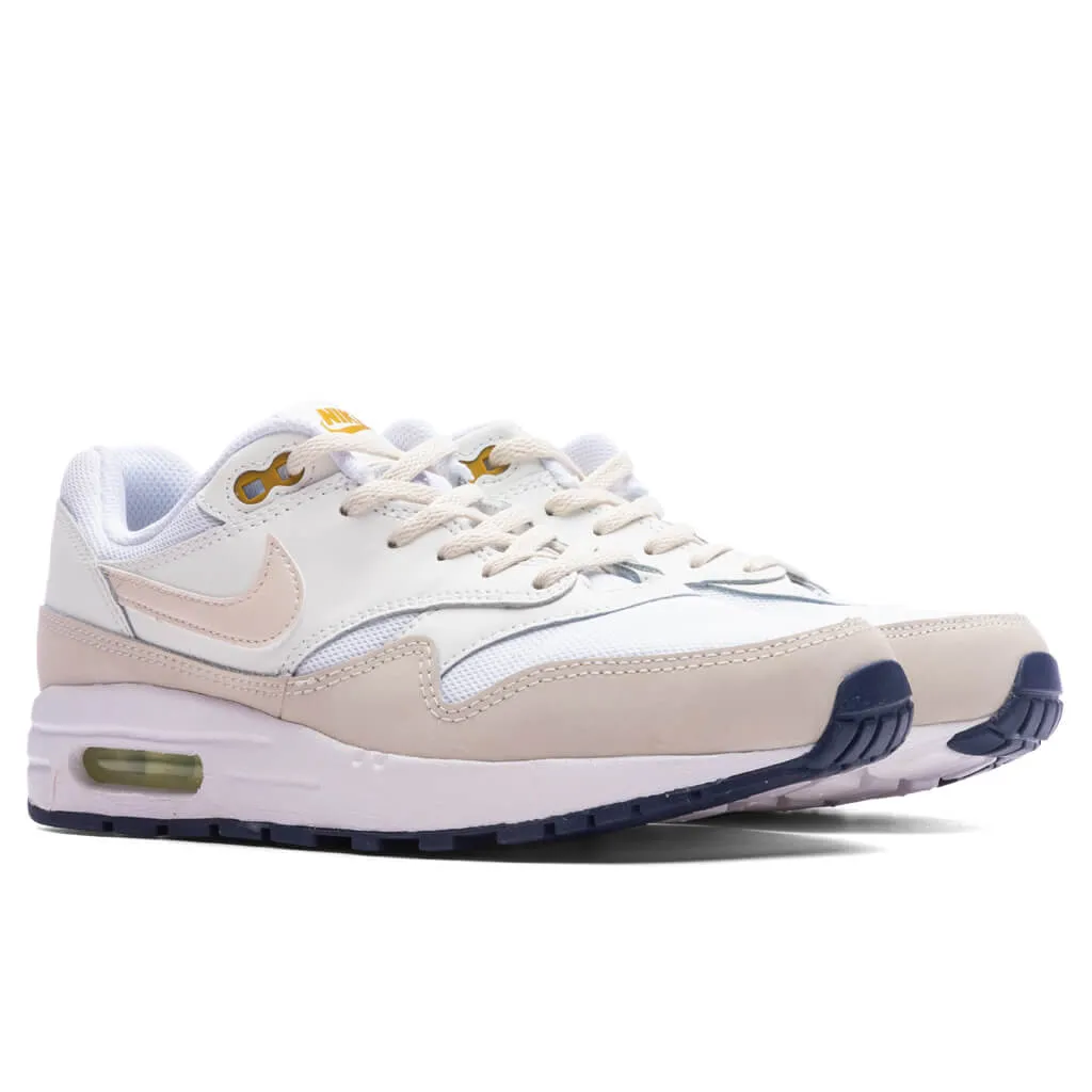 Air Max 1 (GS) - White/Light Orewood Brown/Bronzine Nike trainers with responsive foam