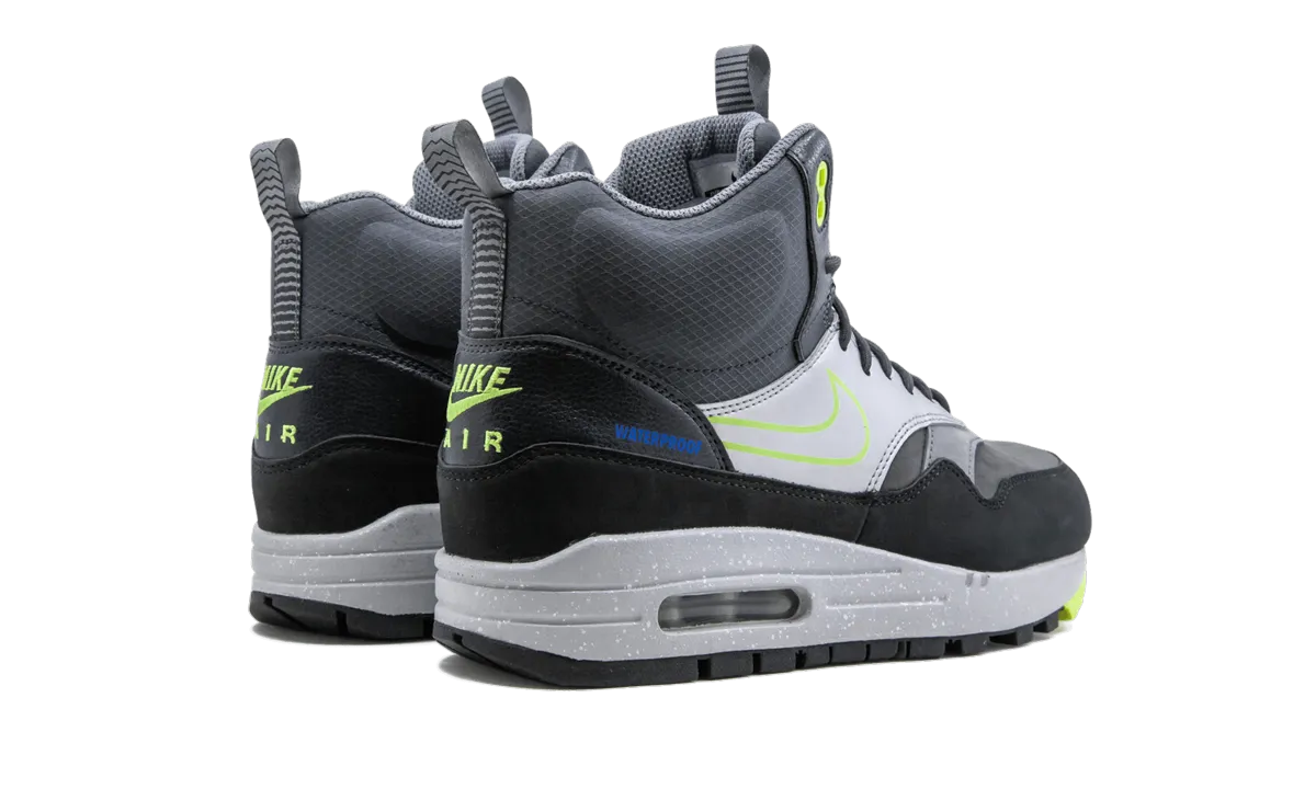 AIR MAX 1 MID SNKRBT P MNS WMNS "Black Volt" nike womens casual sneakers