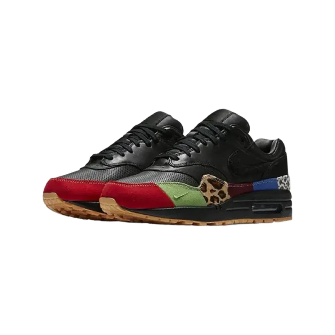 Air Max 1 Premium QS 'Master' Black Black University Red International Blue Pro Swing Golf Shoes