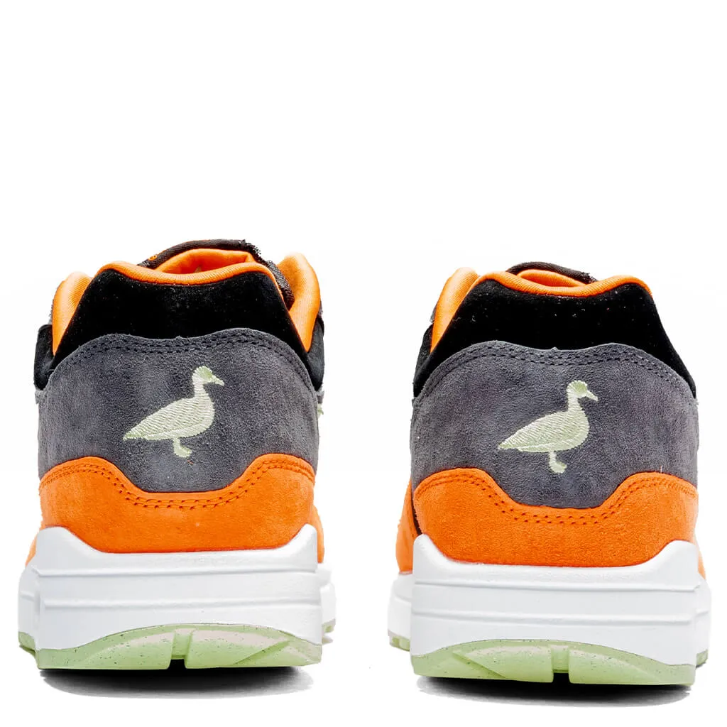 Air Max 1 PRM - Anthracite/Honeydew Black Nike trainers with responsive foam
