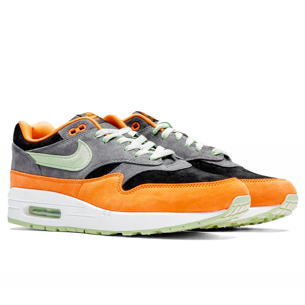 Air Max 1 PRM - Anthracite/Honeydew Black Nike trainers with responsive foam