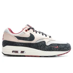 Air Max 1 PRM - Pearl White/Black/Vast Grey Nike lifestyle sneakers with retro vibe