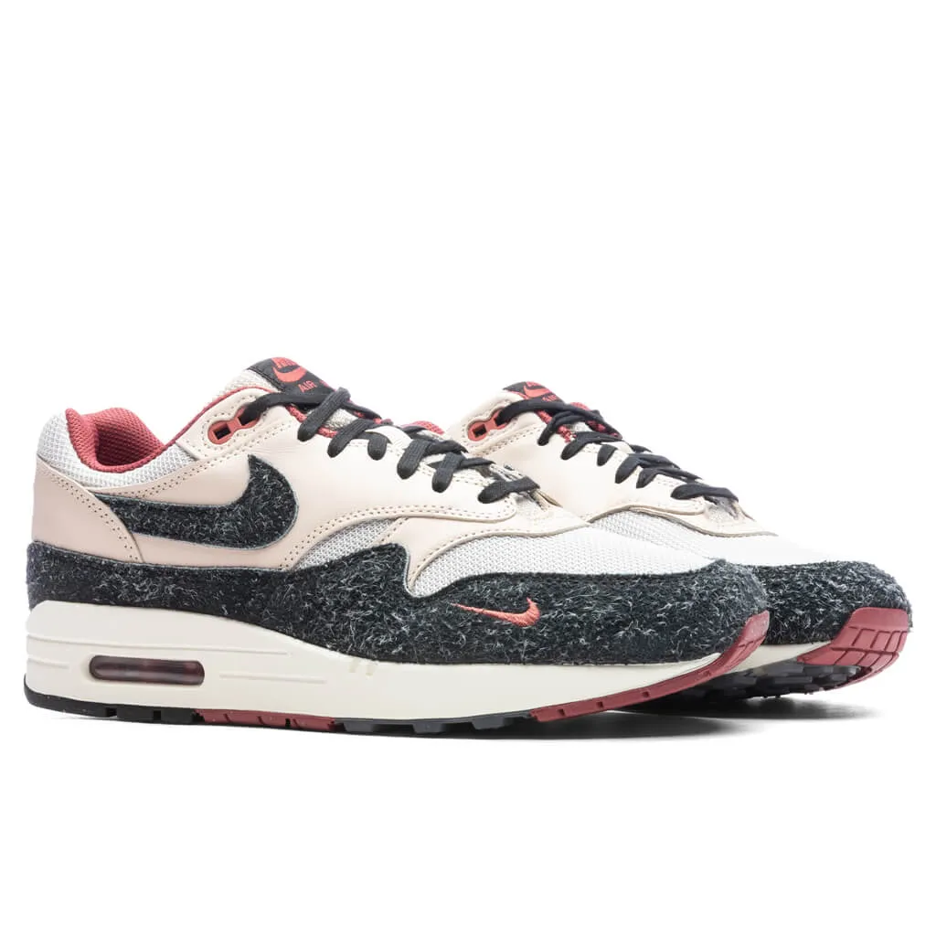 Air Max 1 PRM - Pearl White/Black/Vast Grey Nike Retro Lifestyle Shoes