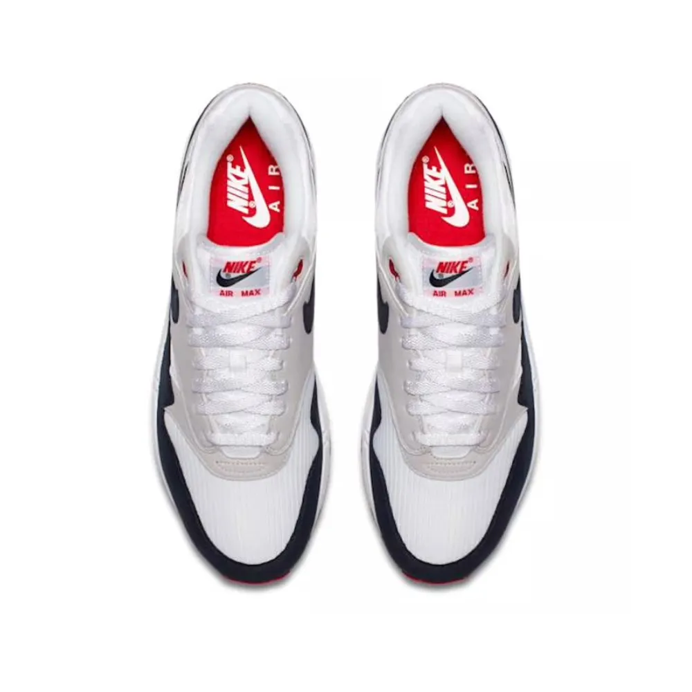 Air Max 1 "Anniversary" White Dark Obsidian University Red Pro Swing Golf Shoes