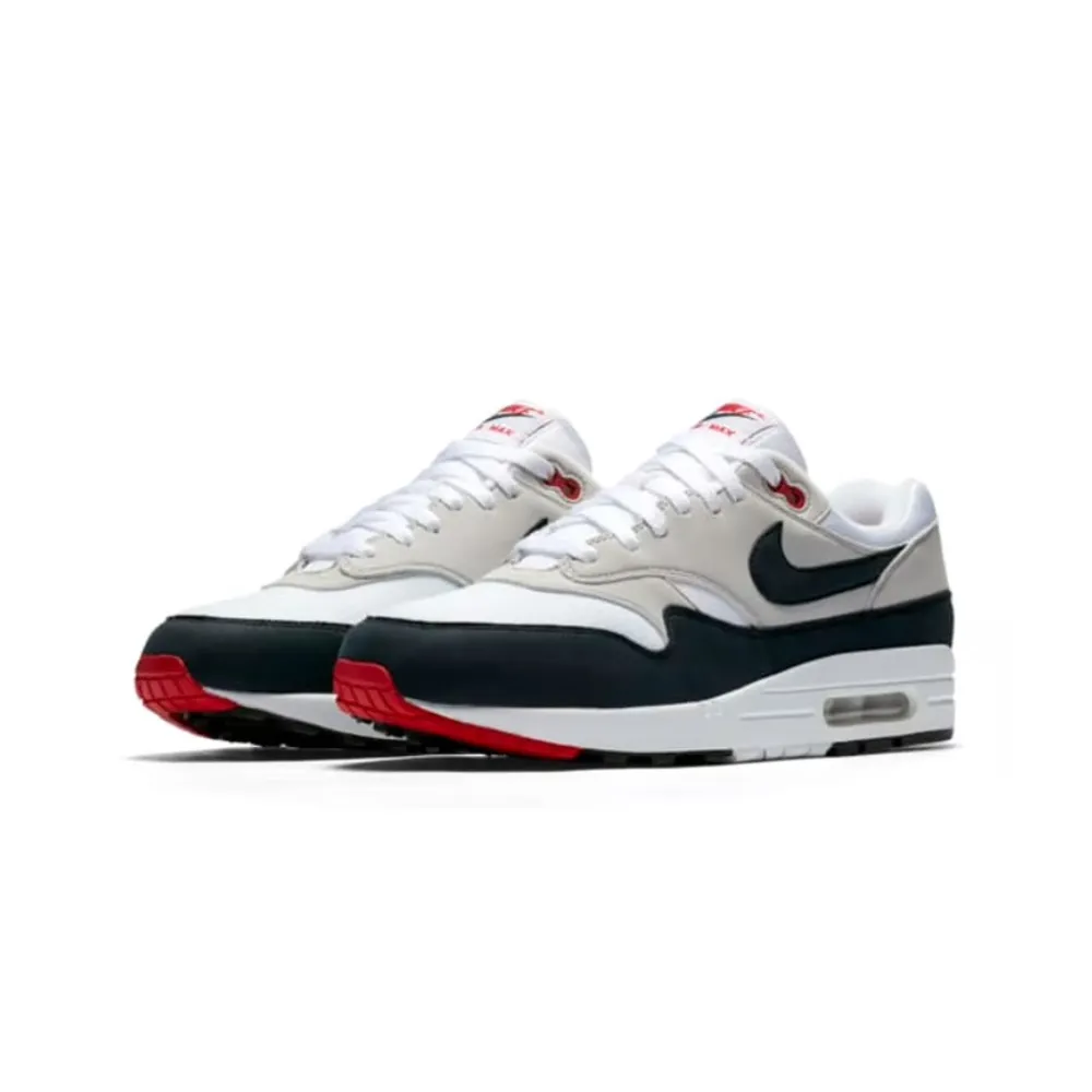 Air Max 1 "Anniversary" White Dark Obsidian University Red Pro Swing Golf Shoes