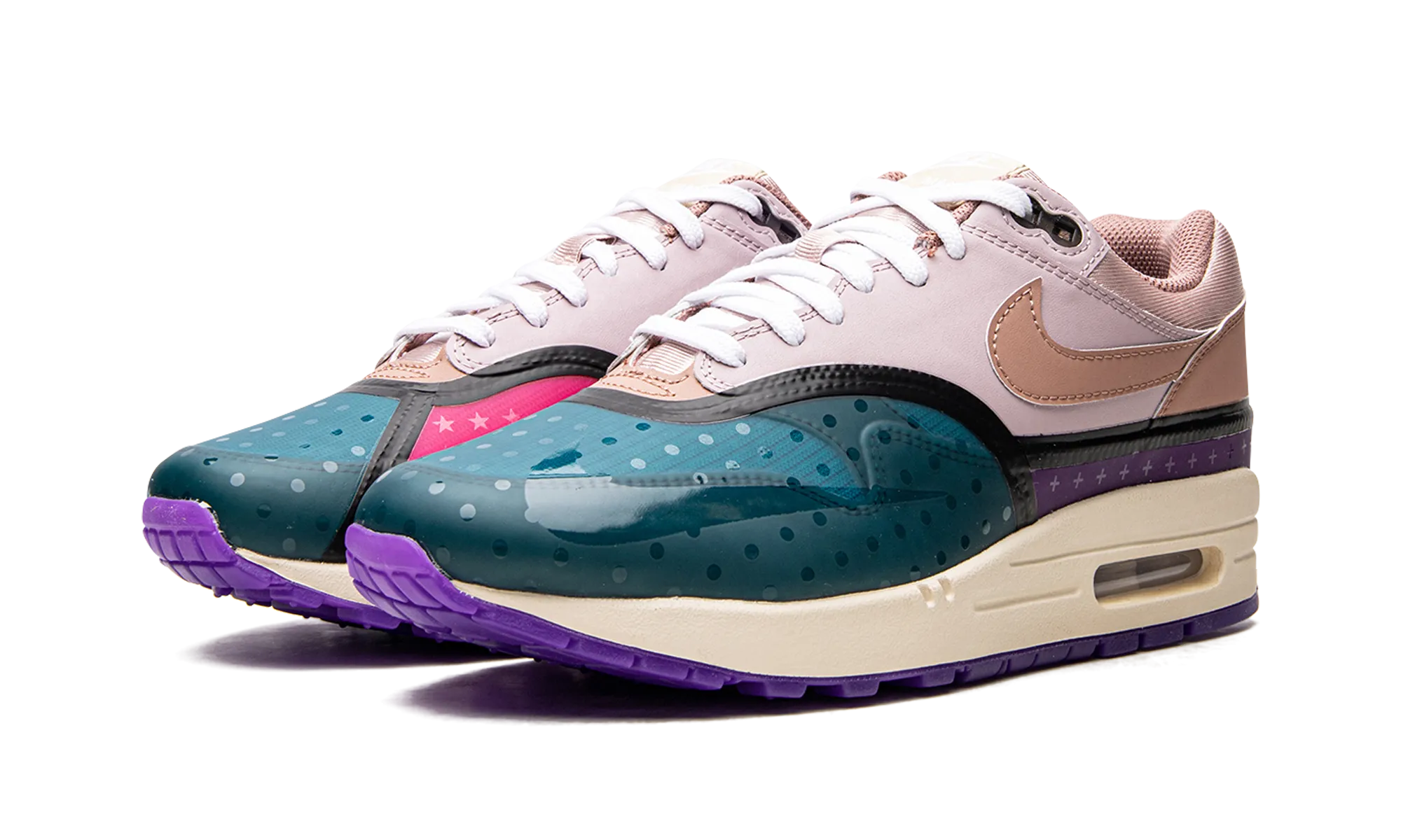 AIR MAX 1 () WMNS "Plum Fog Fossil Rose" nike womens breathable trainers