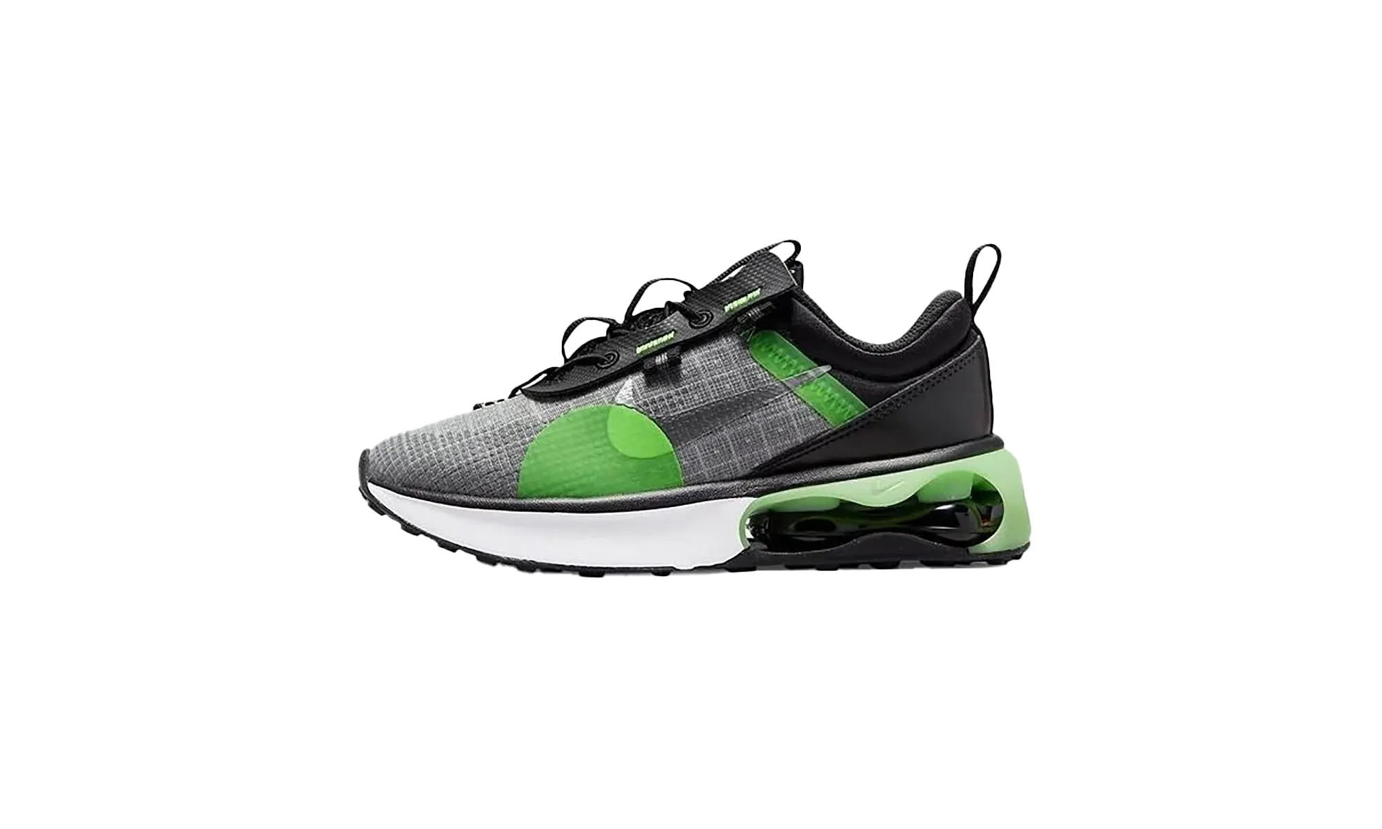 Air Max 2021 PS "BLACK / CHROME GREEN STRIKE" Nike Pre School shoes