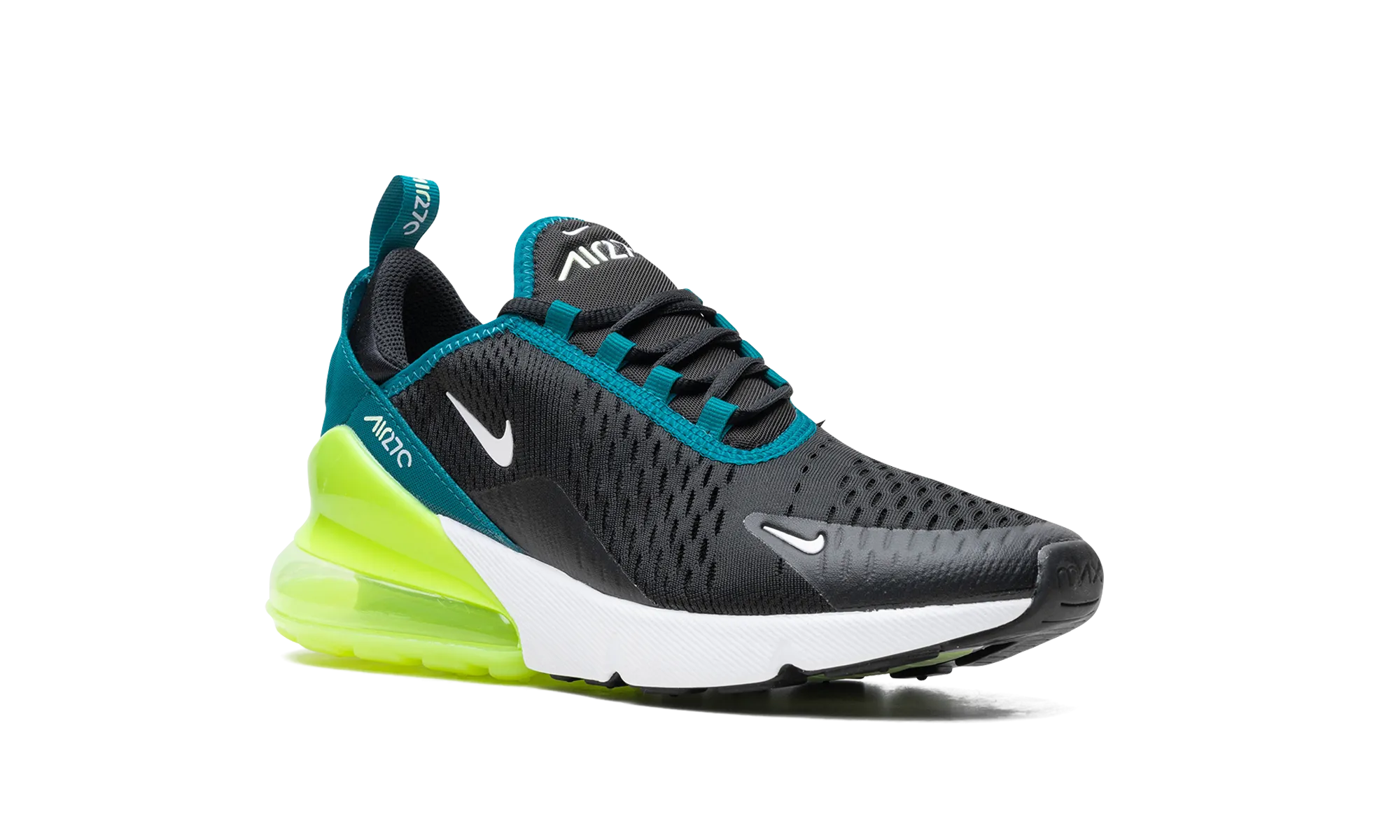 Air Max 270 GS "Black Bright Spruce Volt" nike school-ready sneakers