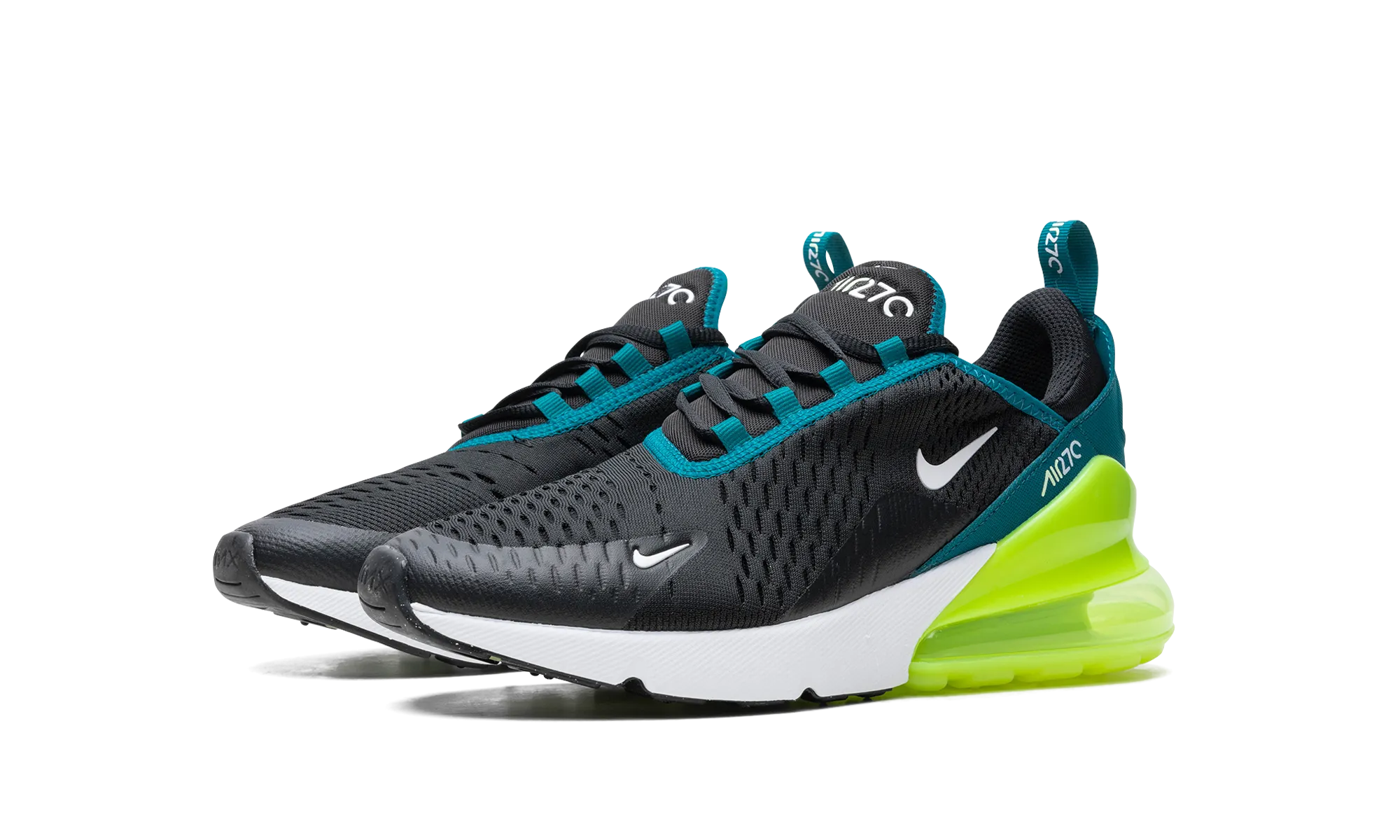 Air Max 270 GS "Black Bright Spruce Volt" nike school-ready sneakers