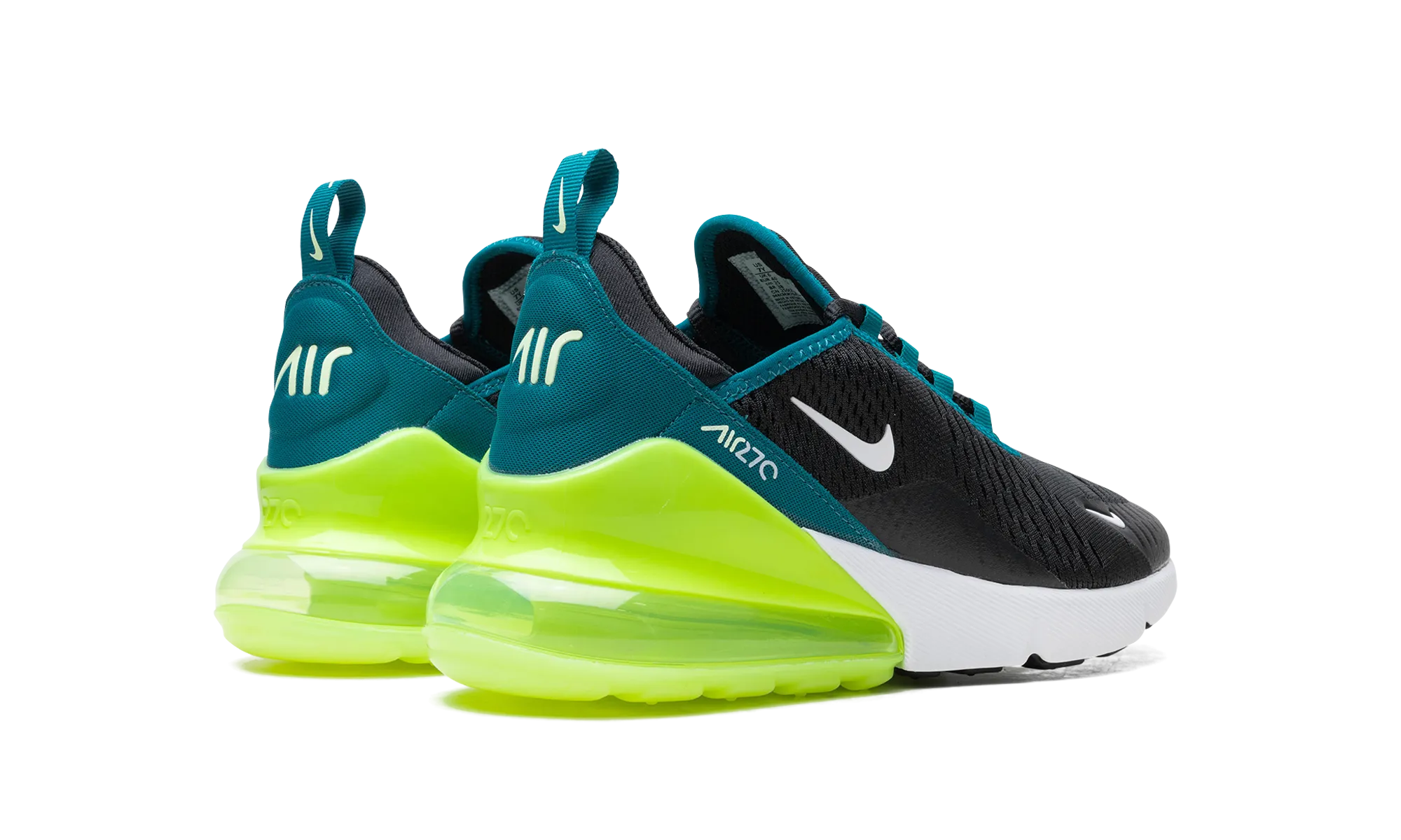 Air Max 270 GS "Black Bright Spruce Volt" nike school-ready sneakers