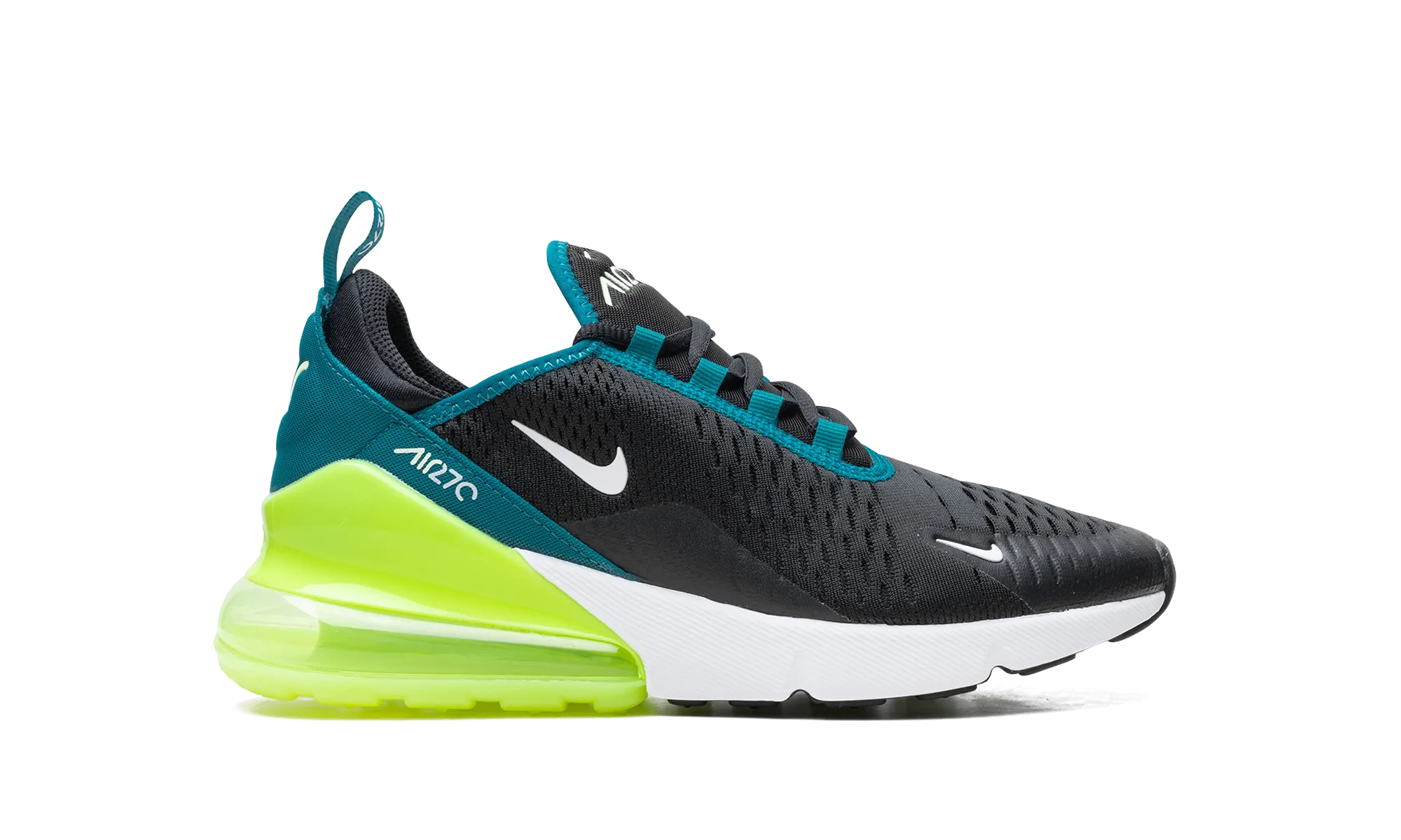 Air Max 270 GS "Black Bright Spruce Volt" nike school-ready sneakers