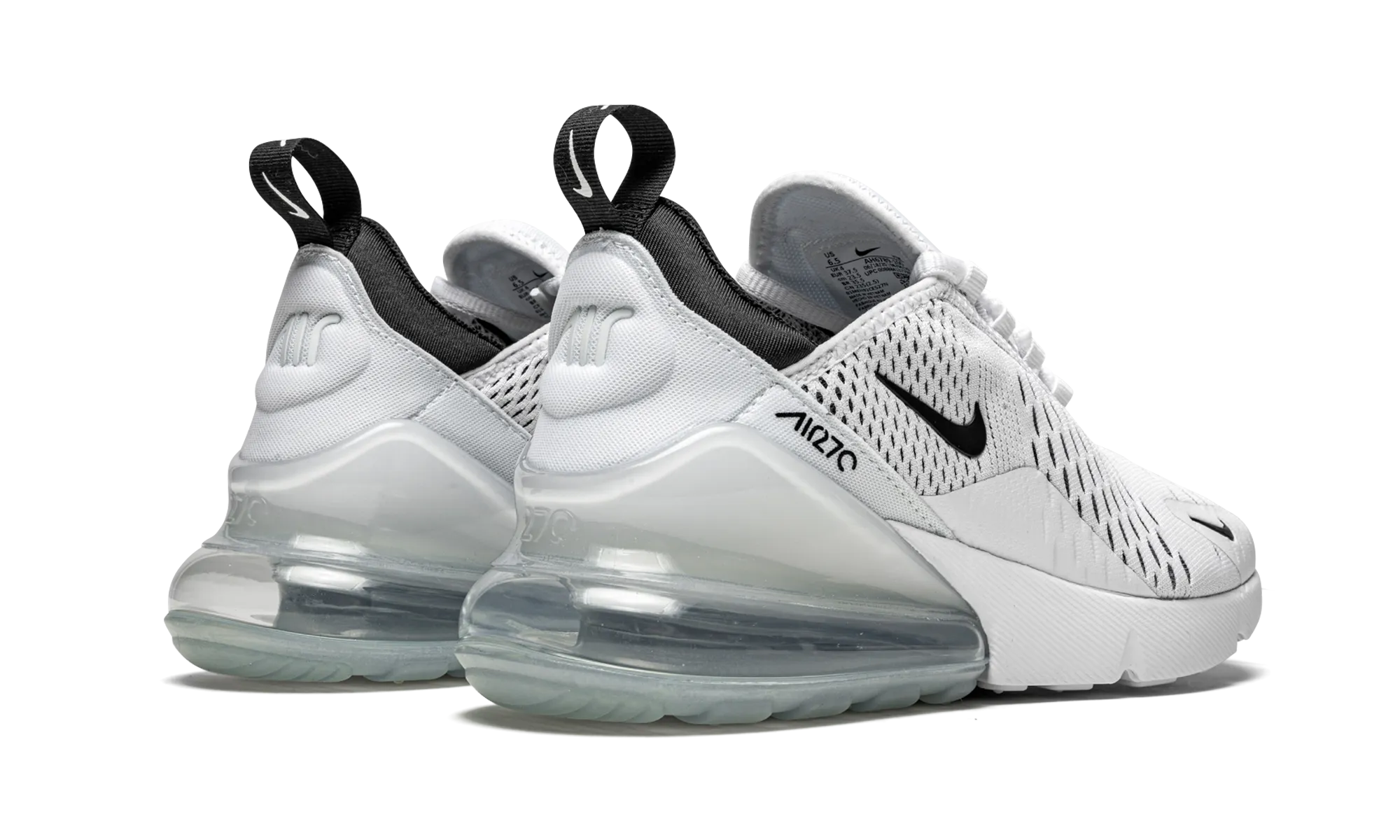 AIR MAX 270 MNS WMNS "White / Black" nike womens breathable trainers