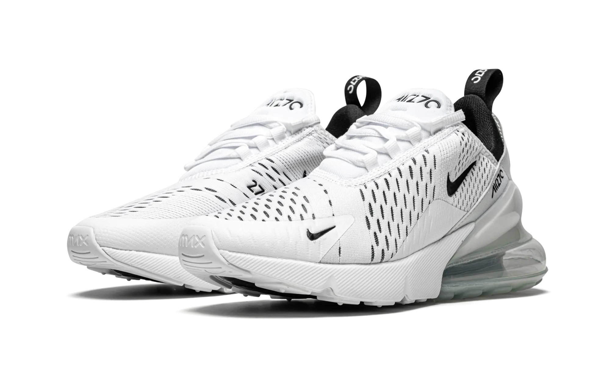 AIR MAX 270 MNS WMNS "White / Black" nike womens breathable trainers