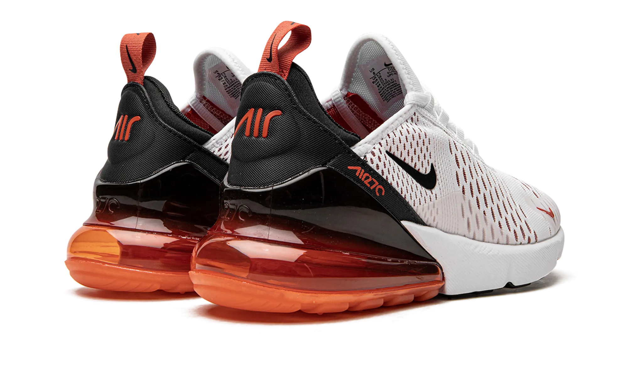 AIR MAX 270 MNS WMNS "White / Mantra Orange" nike womens mesh trainers