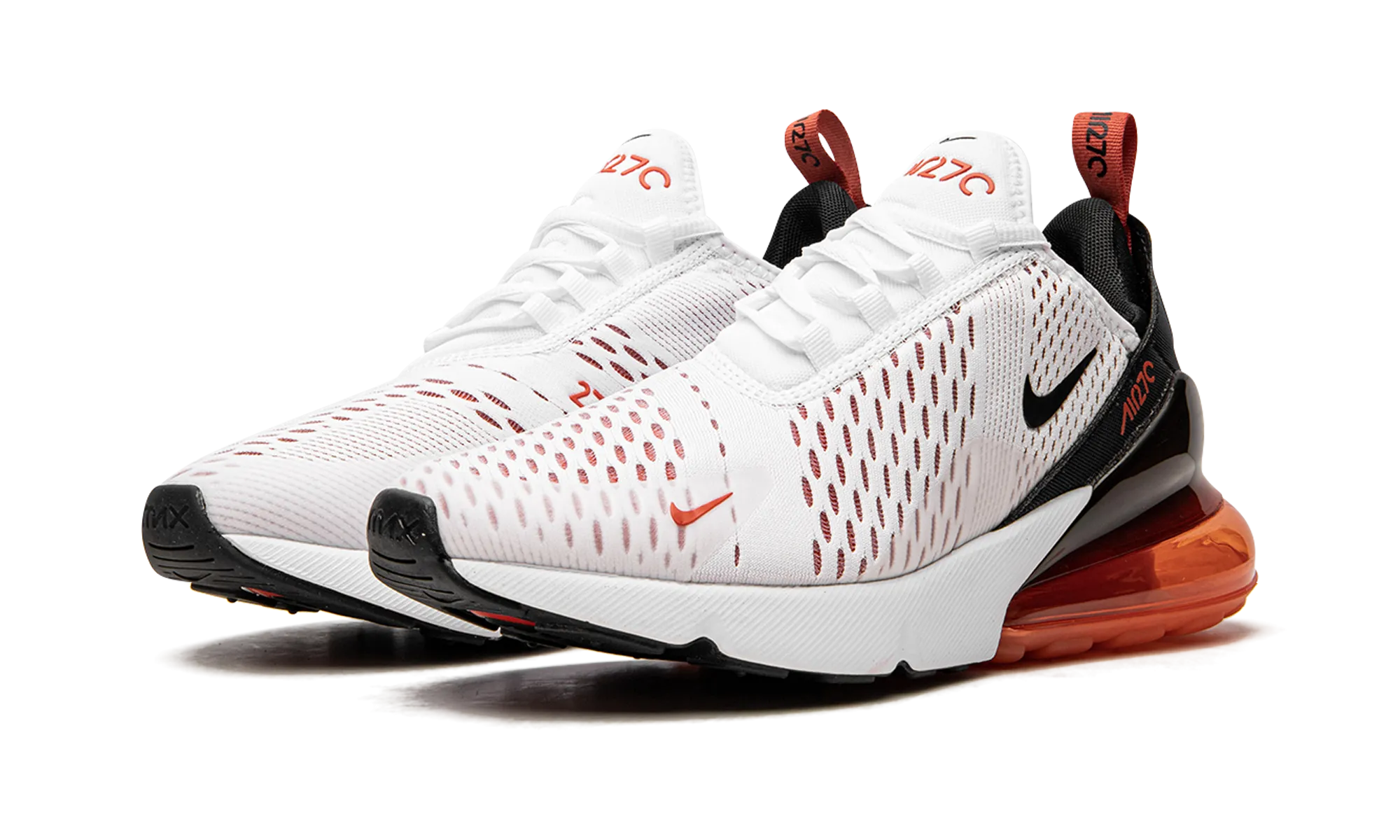 AIR MAX 270 MNS WMNS "White / Mantra Orange" nike womens mesh trainers
