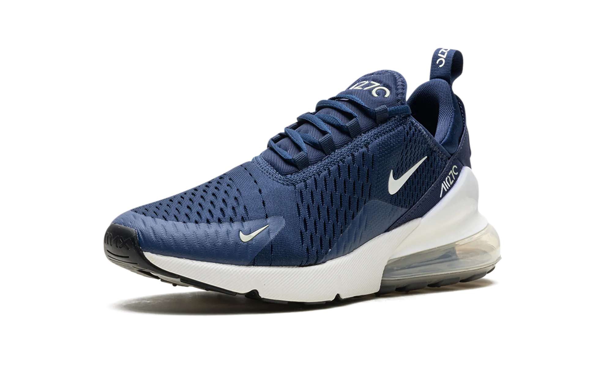 Air Max 270 "Midnight Navy Black Jade Horizon White" nike mens sport sneakers