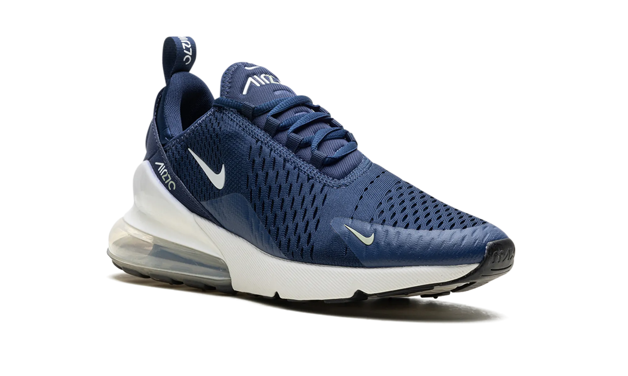 Air Max 270 "Midnight Navy Black Jade Horizon White" nike mens sport sneakers