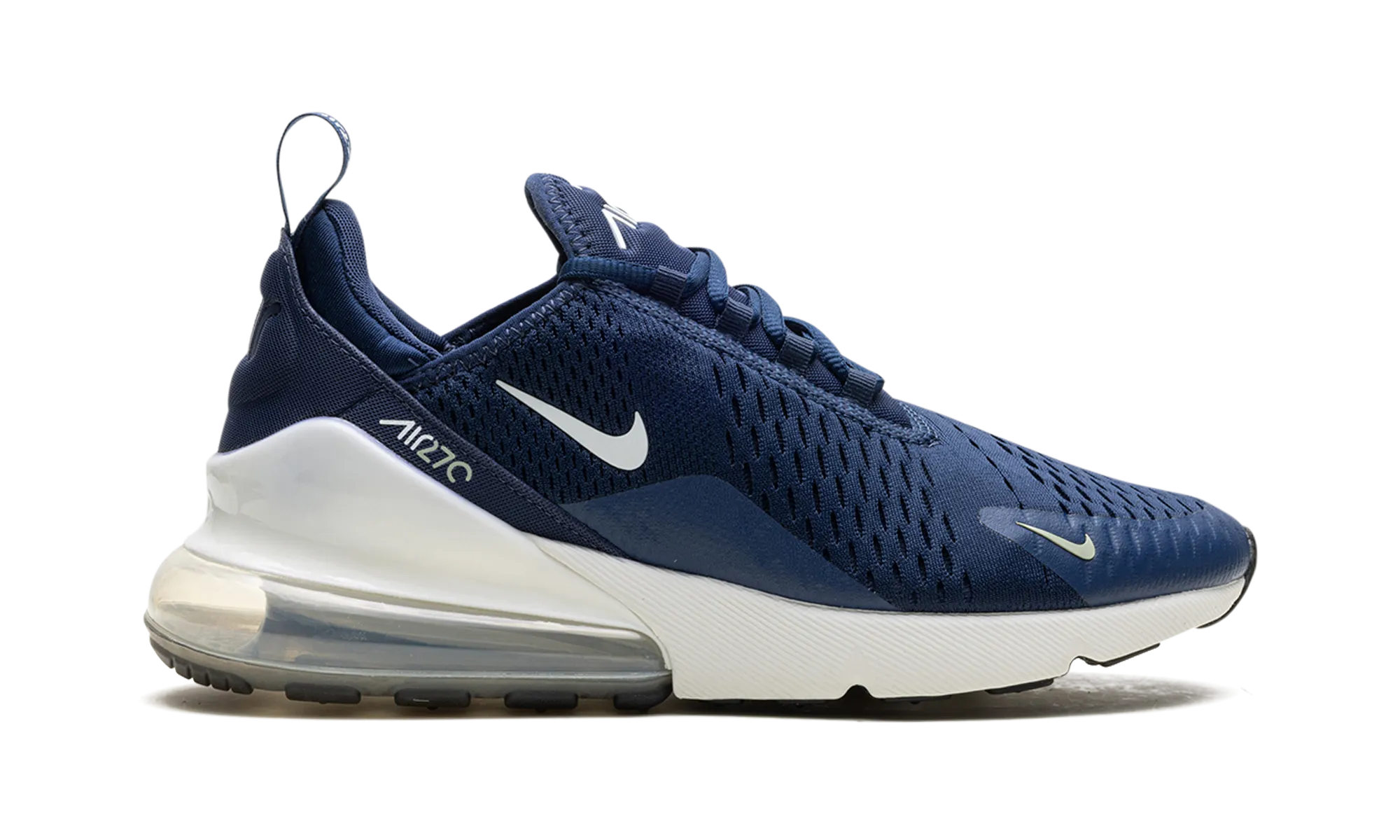 Air Max 270 "Midnight Navy Black Jade Horizon White" nike mens sport sneakers