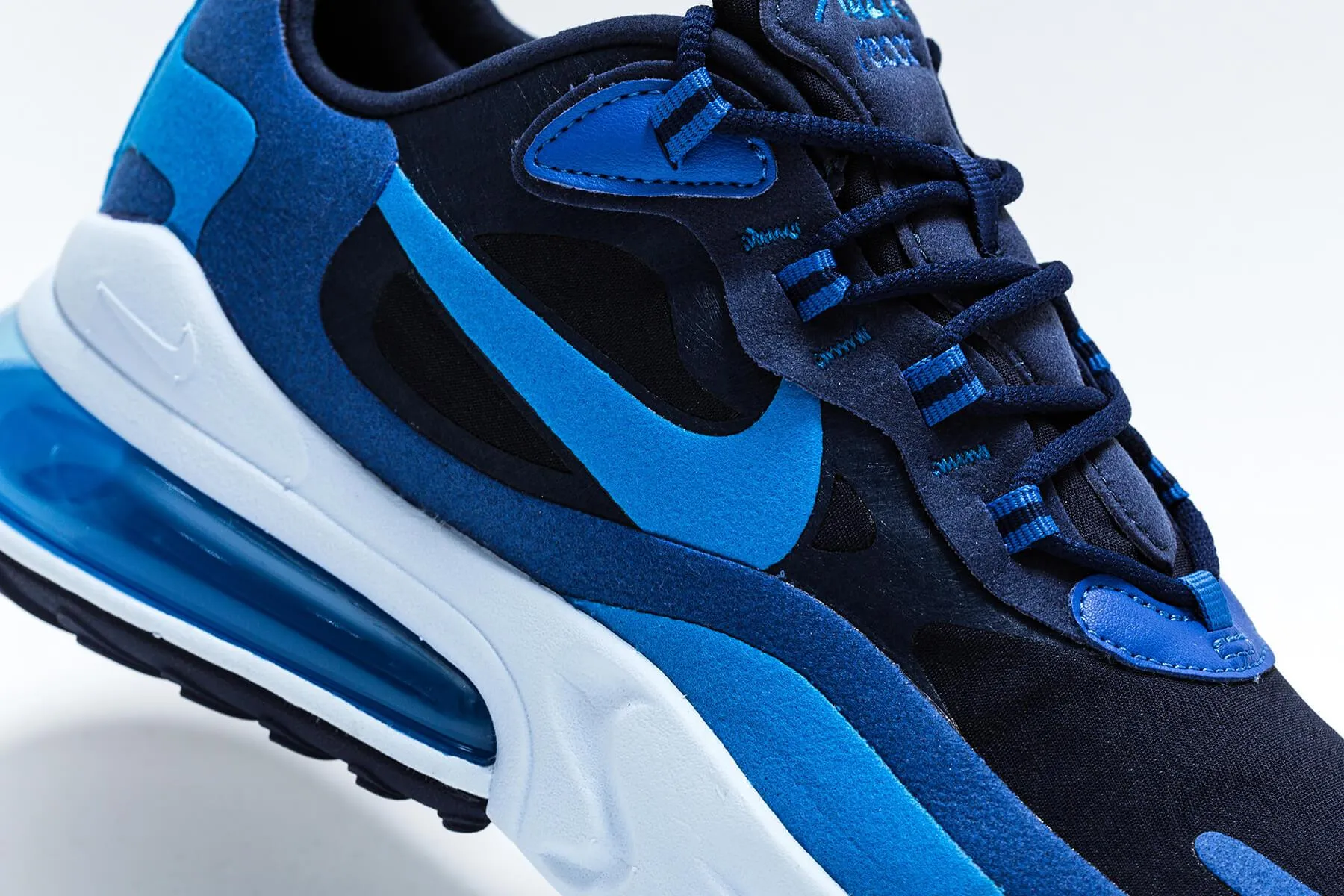 Air Max 270 React - Blue Void/Photo Blue/Game Royal Nike Foam Comfort Trainers