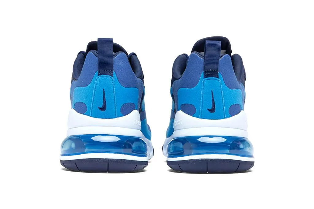 Air Max 270 React - Blue Void/Photo Blue/Game Royal Nike Foam Comfort Trainers