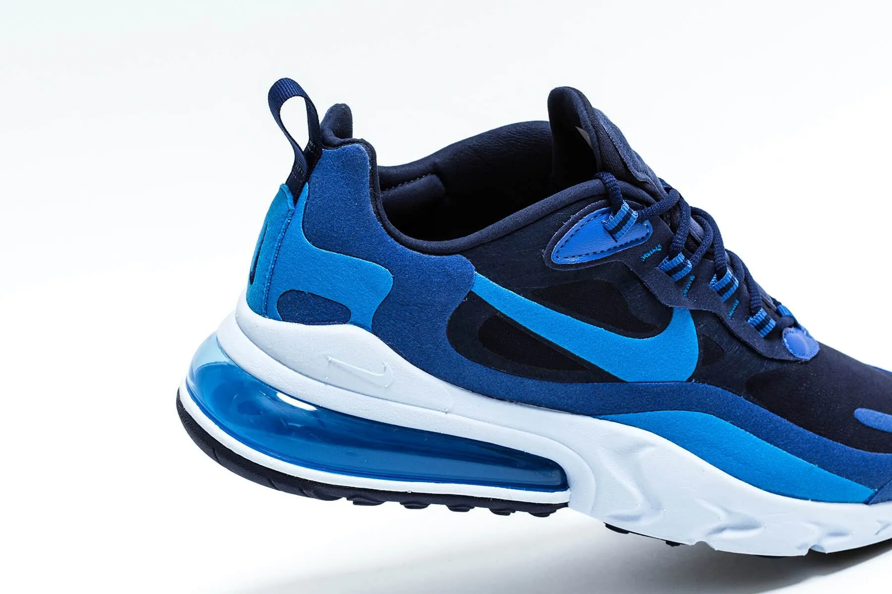 Air Max 270 React - Blue Void/Photo Blue/Game Royal Nike Foam Comfort Trainers
