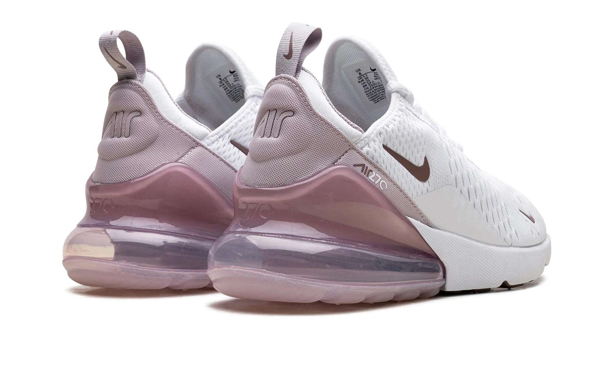 AIR MAX 270 WMNS "White Smokey Mauve Black Platinum Violet" nike womens breathable trainers