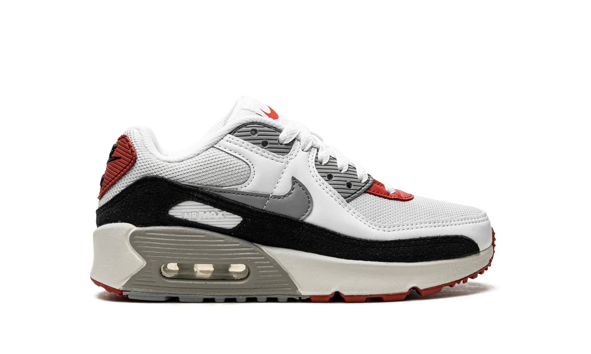 Air Max 90 GS "LTR Photon Dust Varsity Red" nike grade school kids sneakers