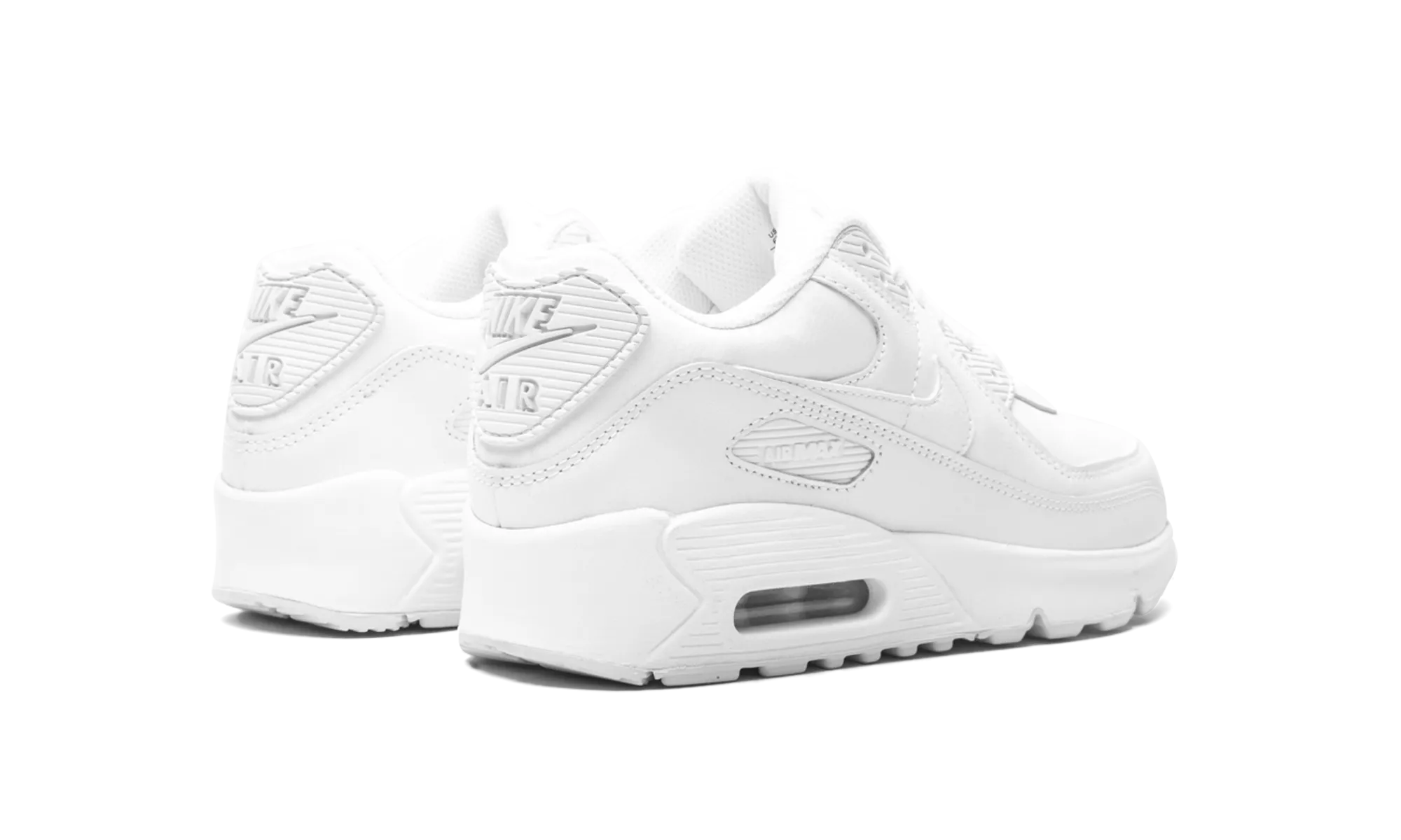 Air Max 90 Leather GS Triple nike grade school kids sneakers