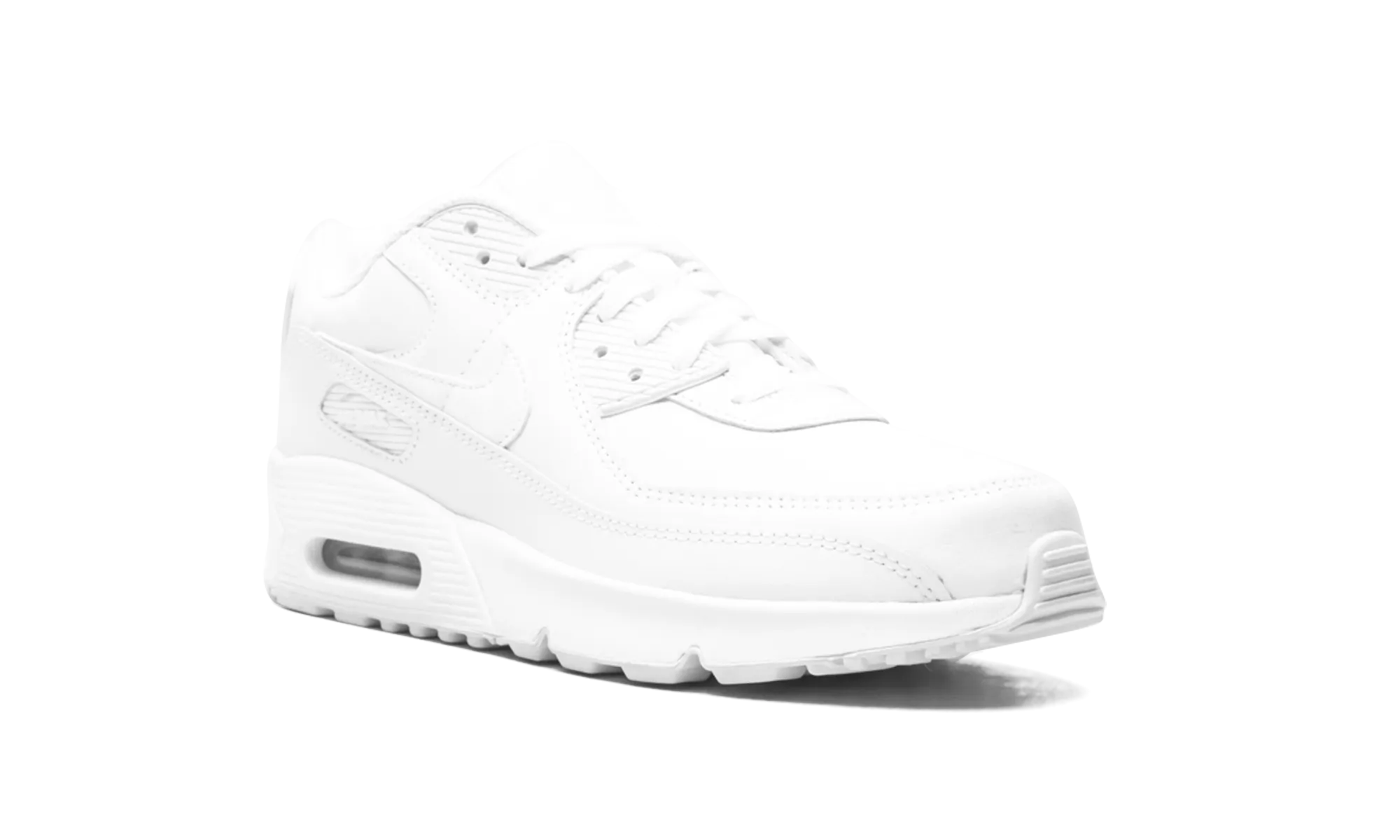 Air Max 90 Leather GS Triple nike grade school kids sneakers