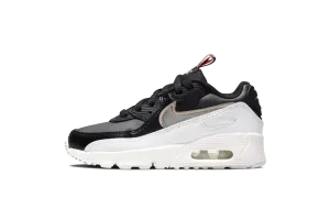 Air Max 90 Leather SE PS "Off Noir Metallic Pewter" Nike Pre School shoes