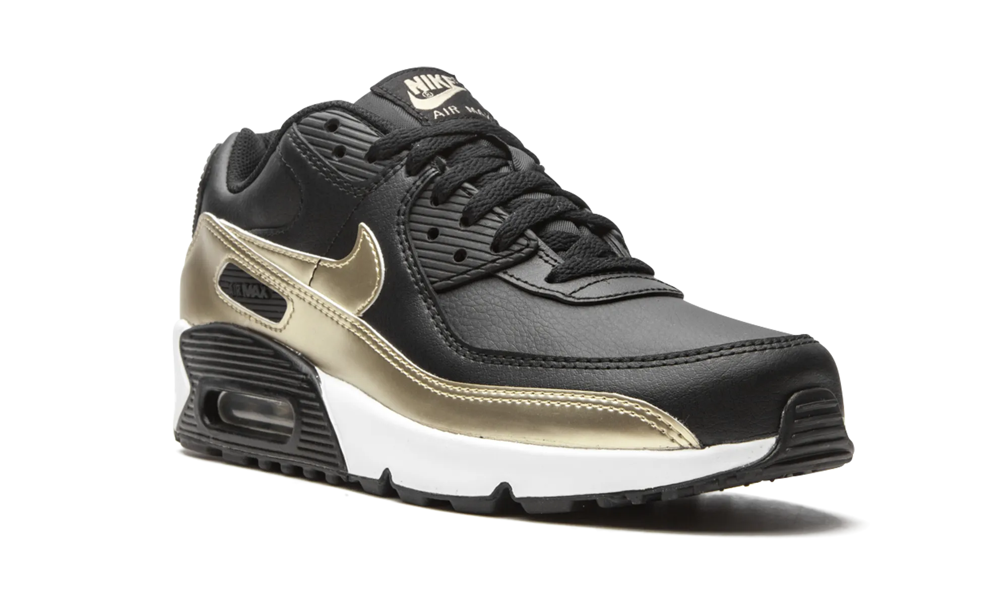 Air Max 90 LTR GS "Black / Metallic Gold" nike grade school kids sneakers