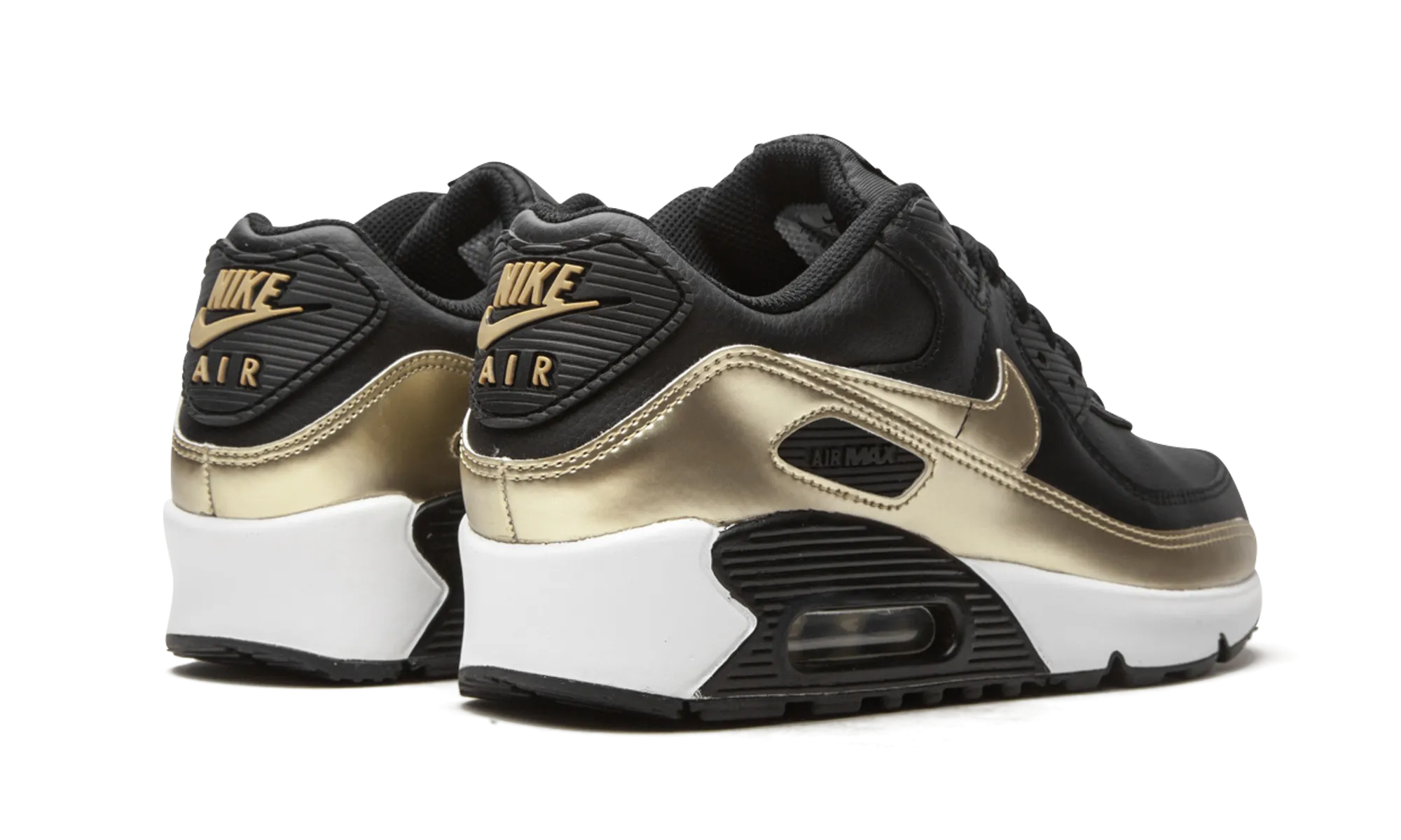 Air Max 90 LTR GS "Black / Metallic Gold" nike grade school kids sneakers